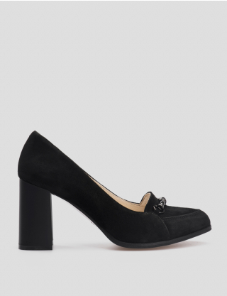 Жіночі чорні замшеві туфлі