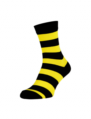 Жовто-чорні шкарпетки в смужку