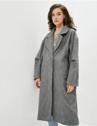 Жіноче сіре пальто