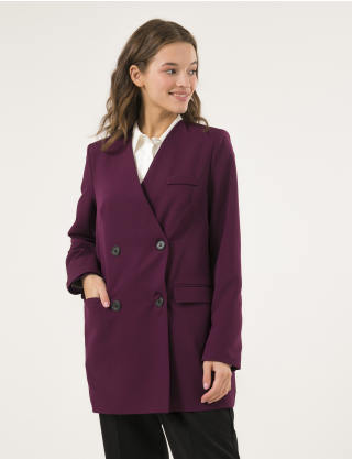 Жіночий фіолетовий піджак