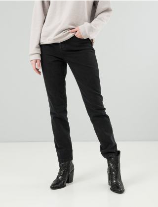 Жіночі чорні джинси з високою талією
