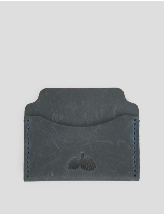 Синій шкіряний гаманець