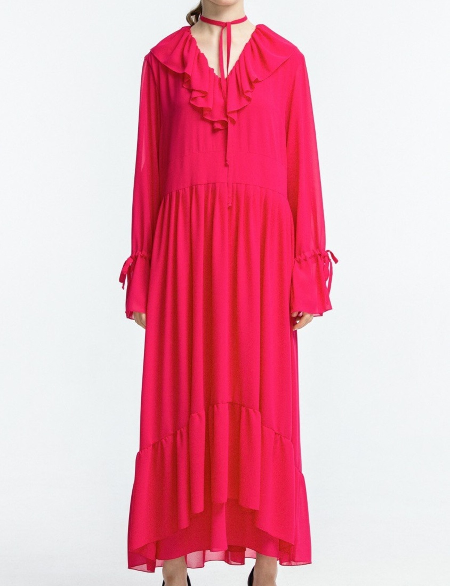 Image Рожева довга сукня