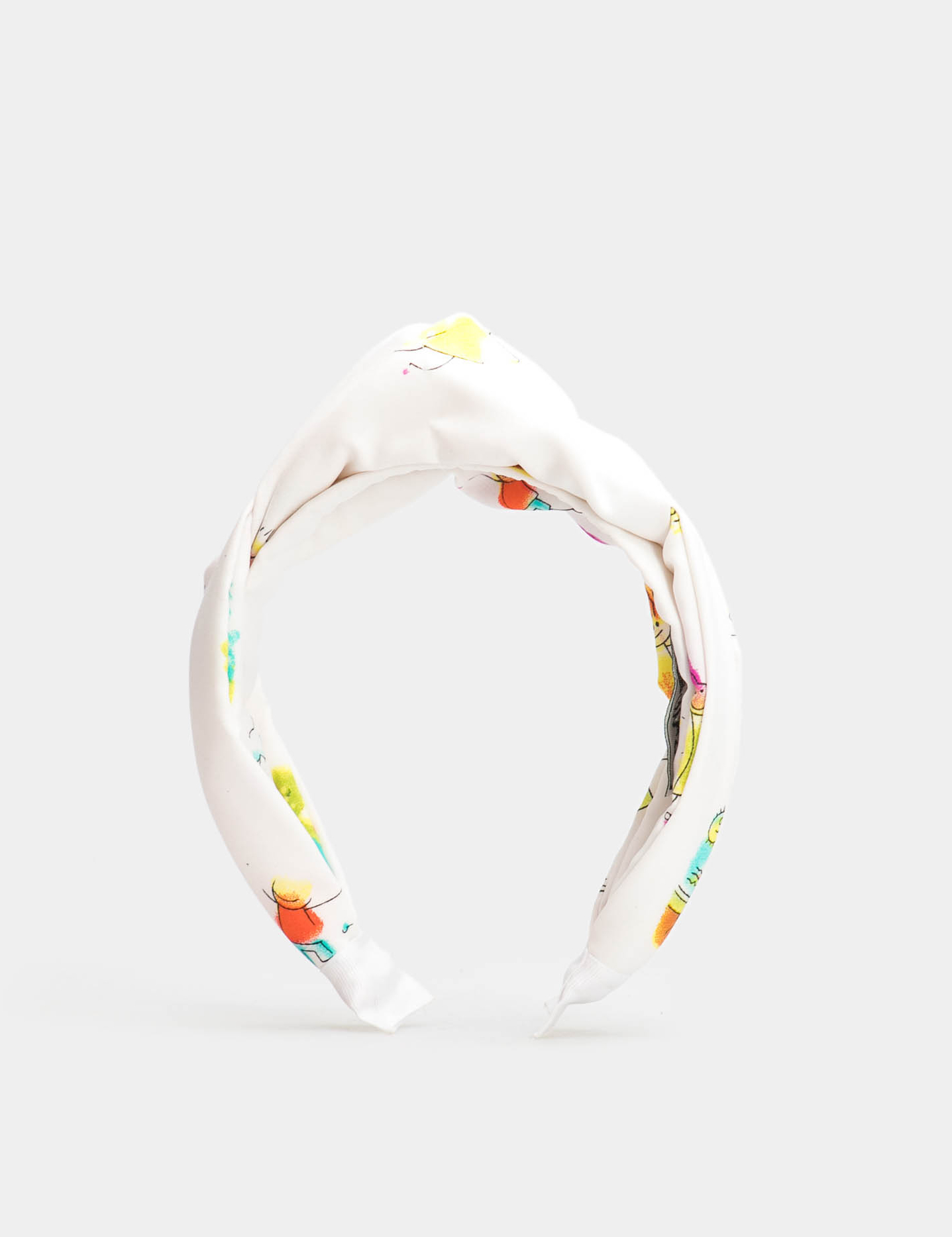 Картинка Білий обруч з візерунком