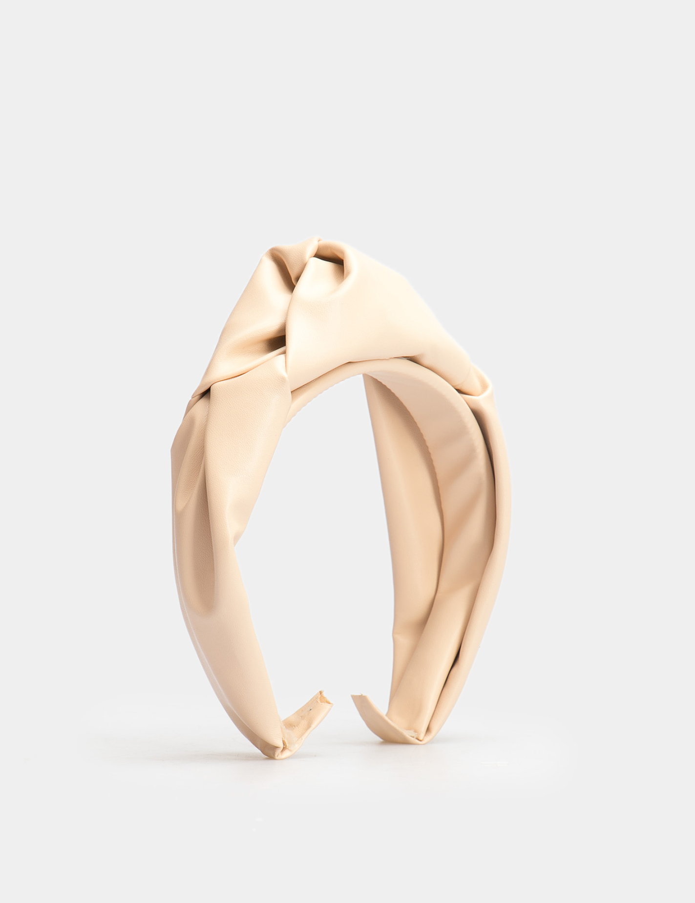 Картинка Бежевий обруч з екошкіри