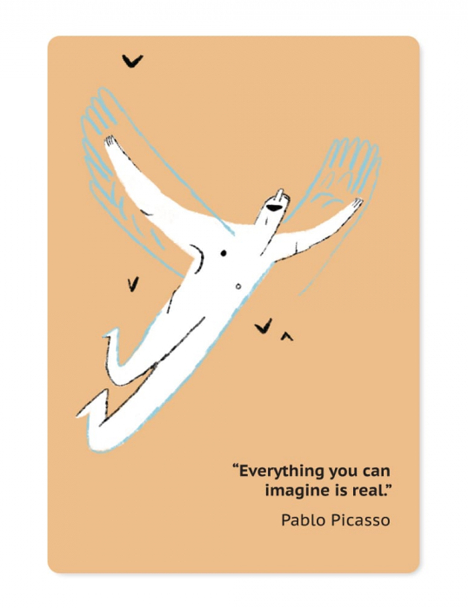 Картинка Магнітна листівка "Everything is real"