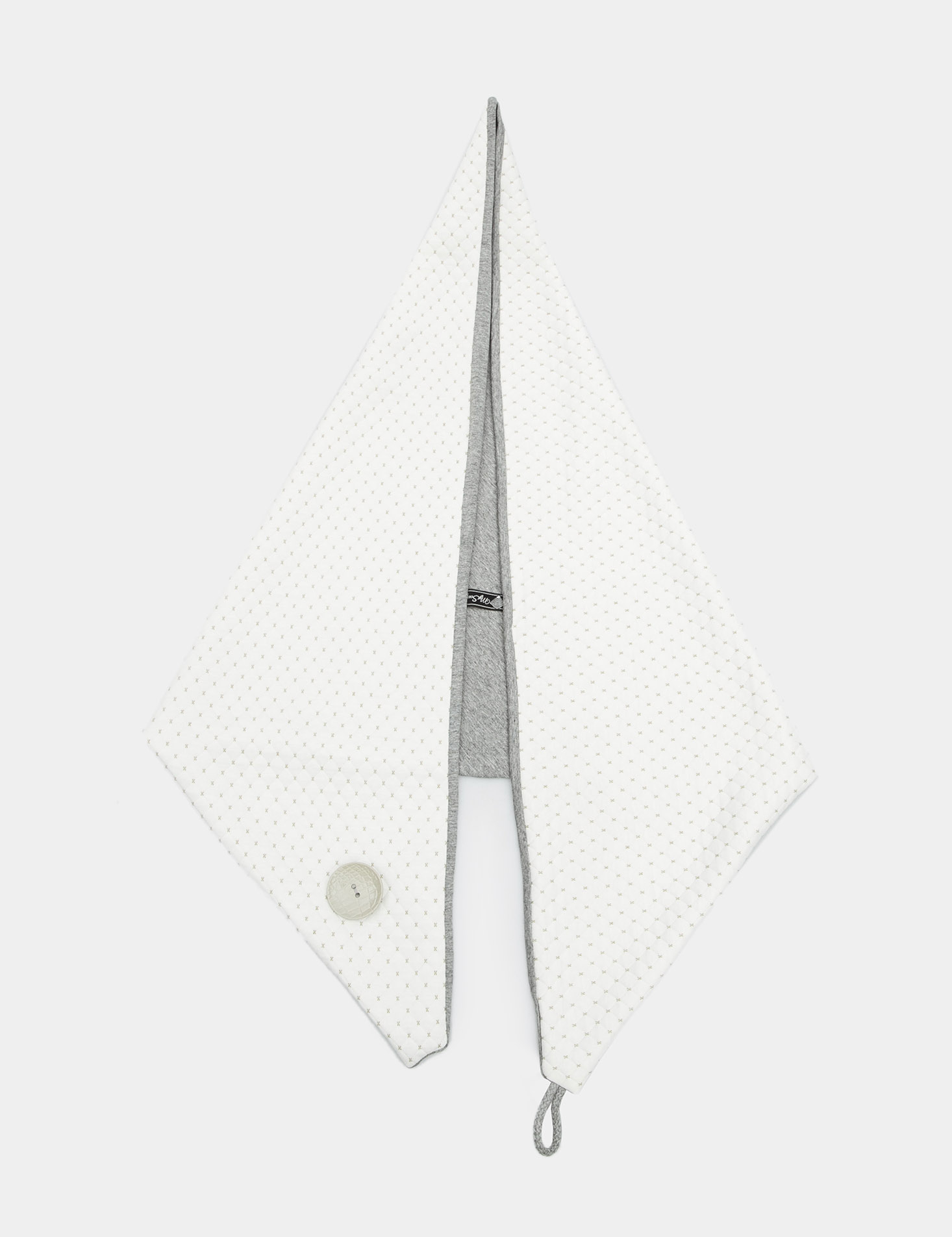 Картинка Жіночий сіро-білий шарф