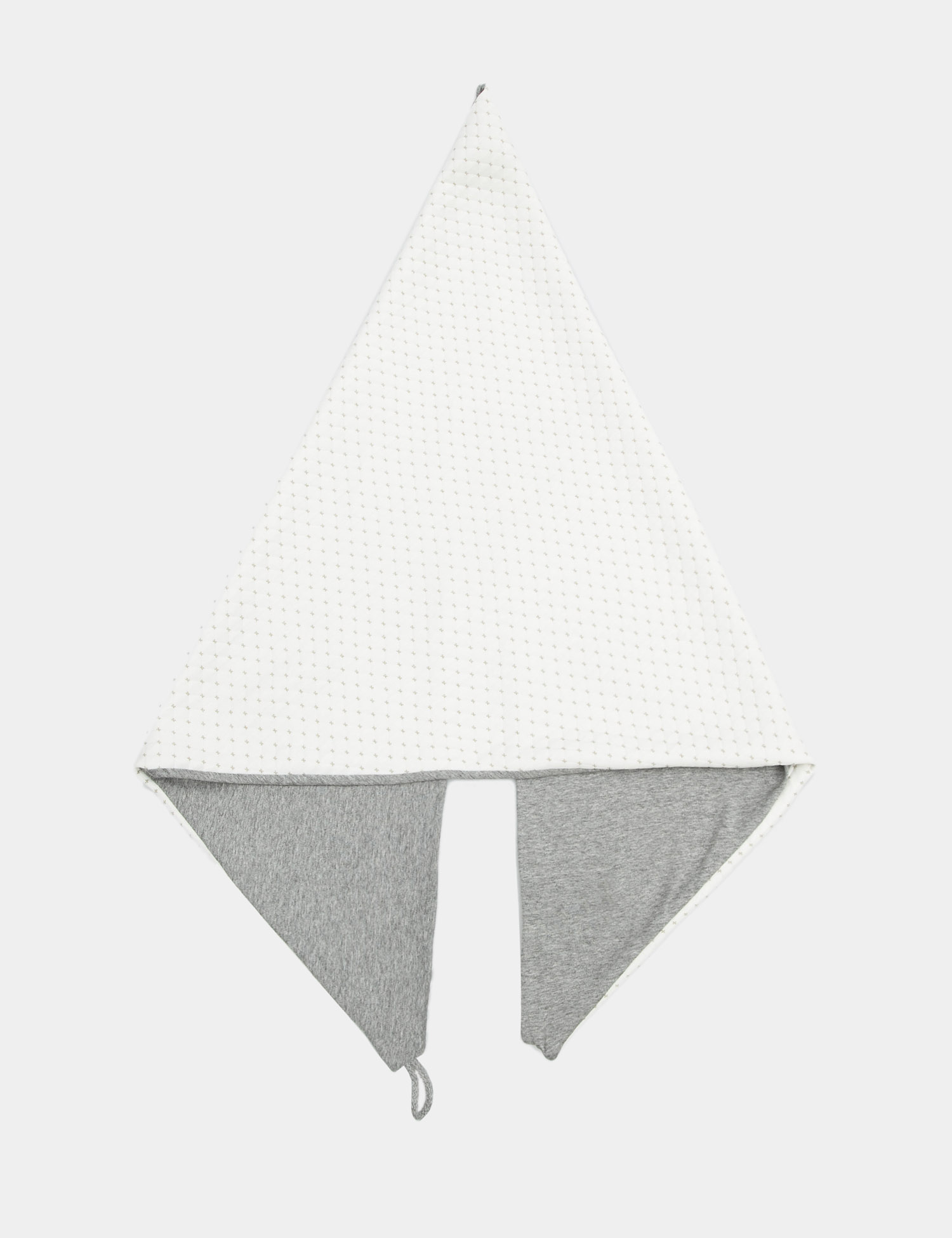 Картинка Жіночий сіро-білий шарф