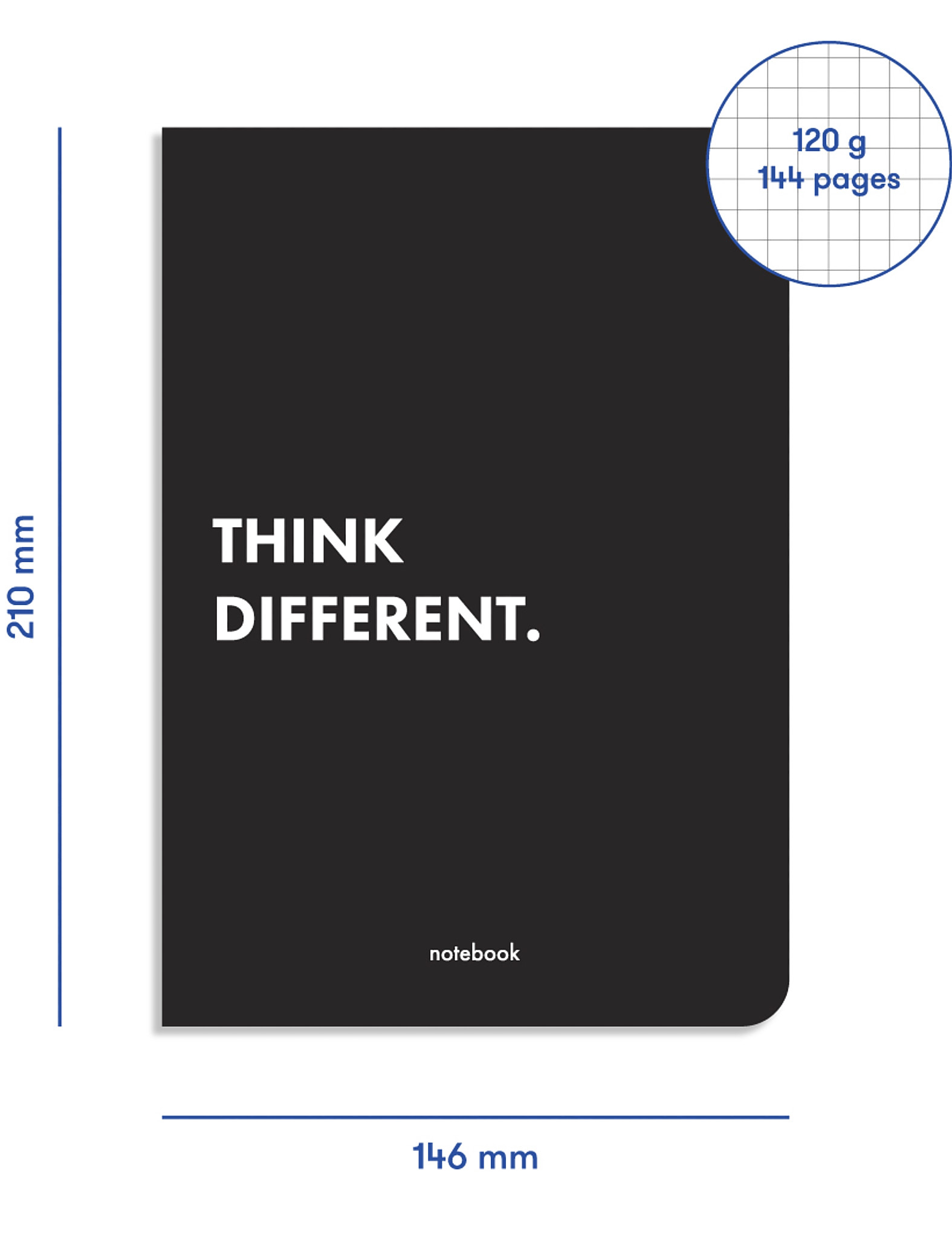 Картинка Блокнот "Think Different"