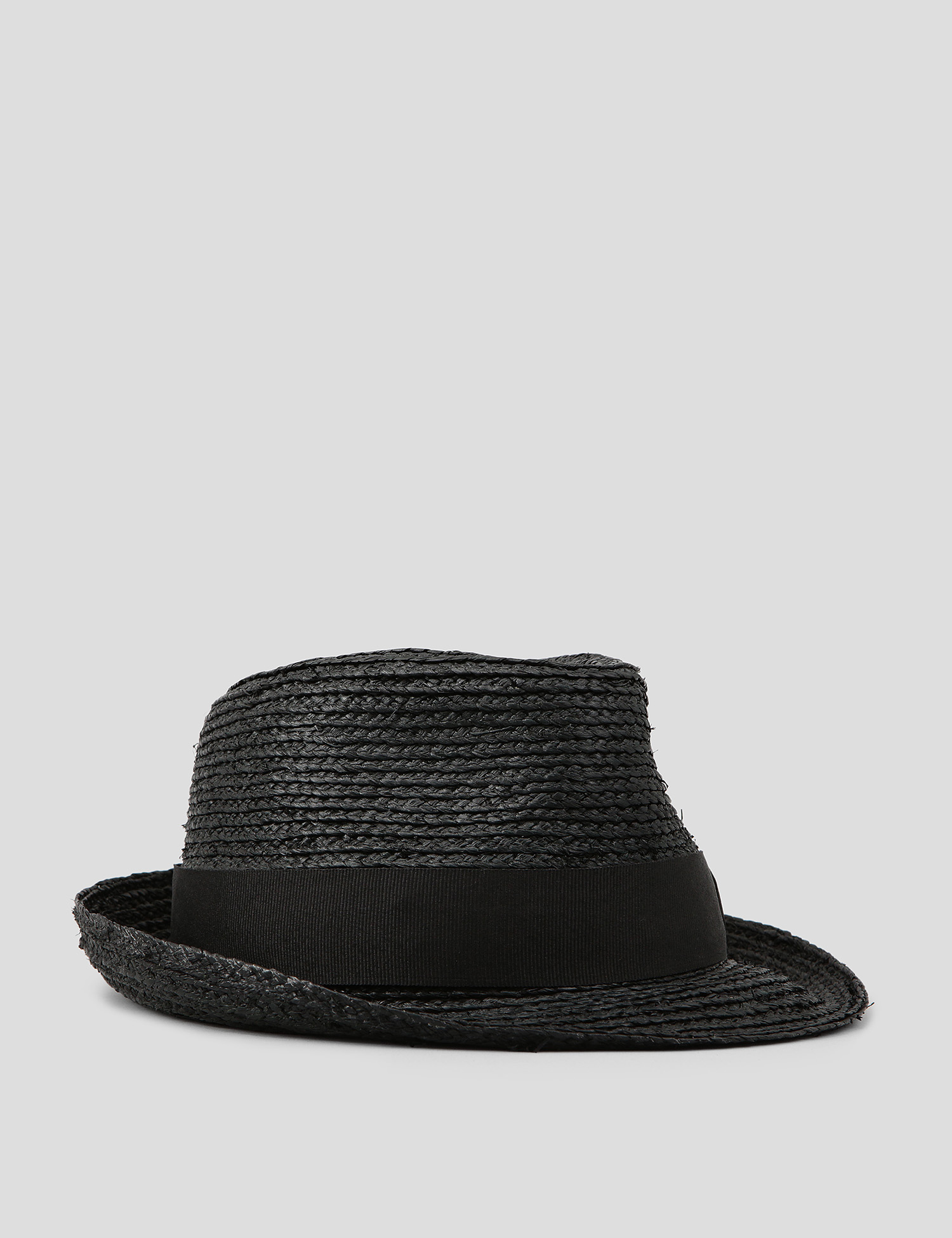 Картинка Чорний солом'яний капелюх