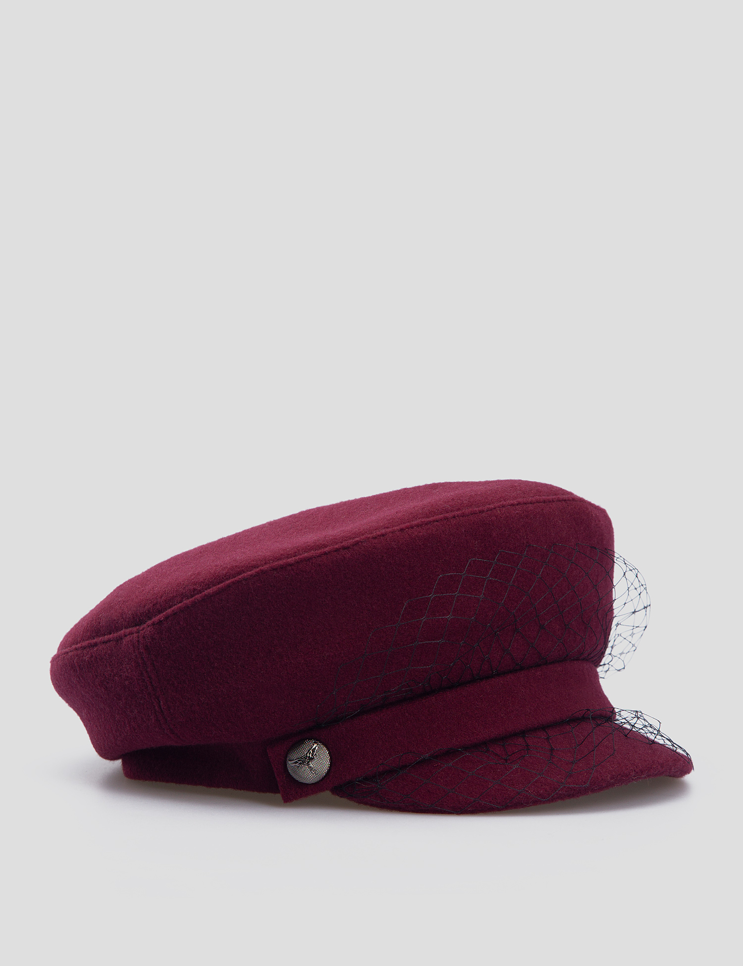 Картинка Жіноча бордова кепка з сіткою