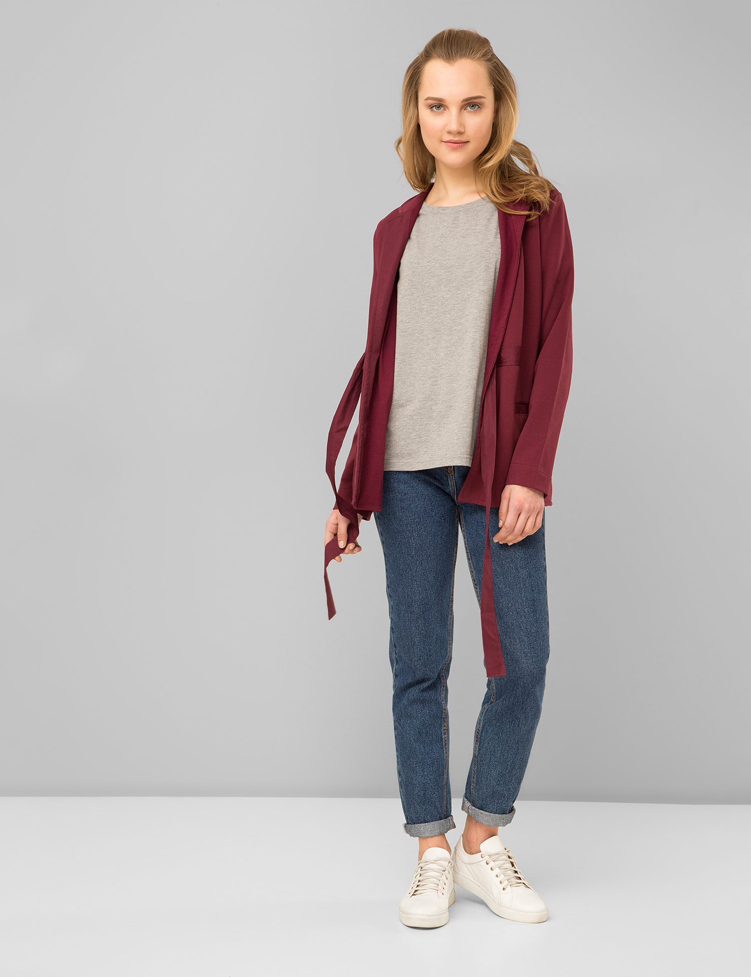 Картинка Жіночий бордовий жакет