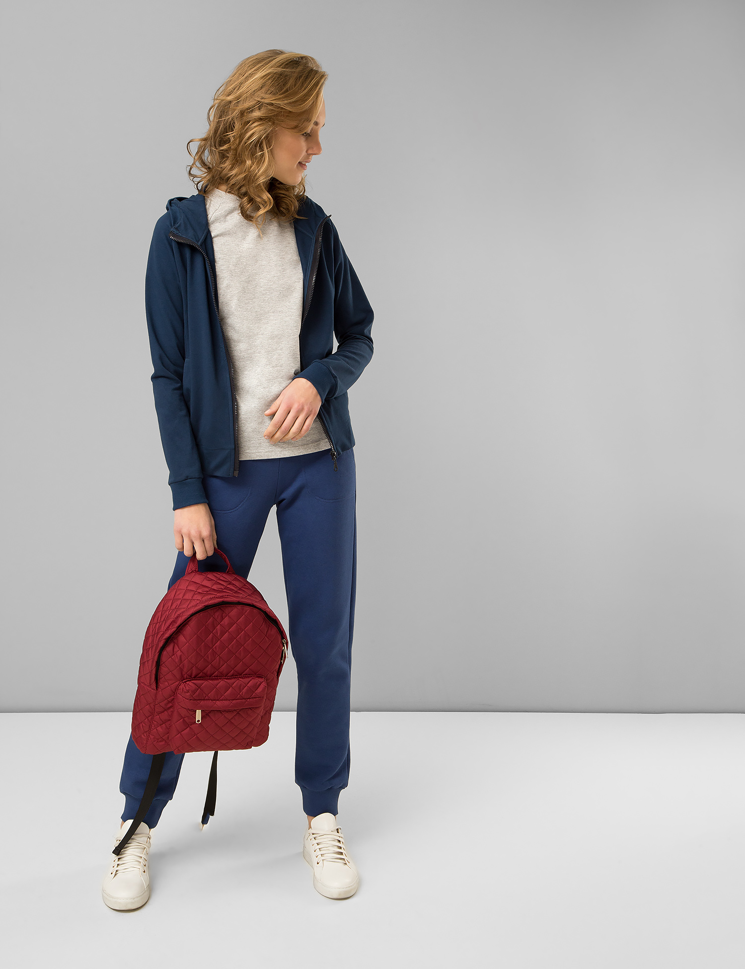 Картинка Жіноче синє худі