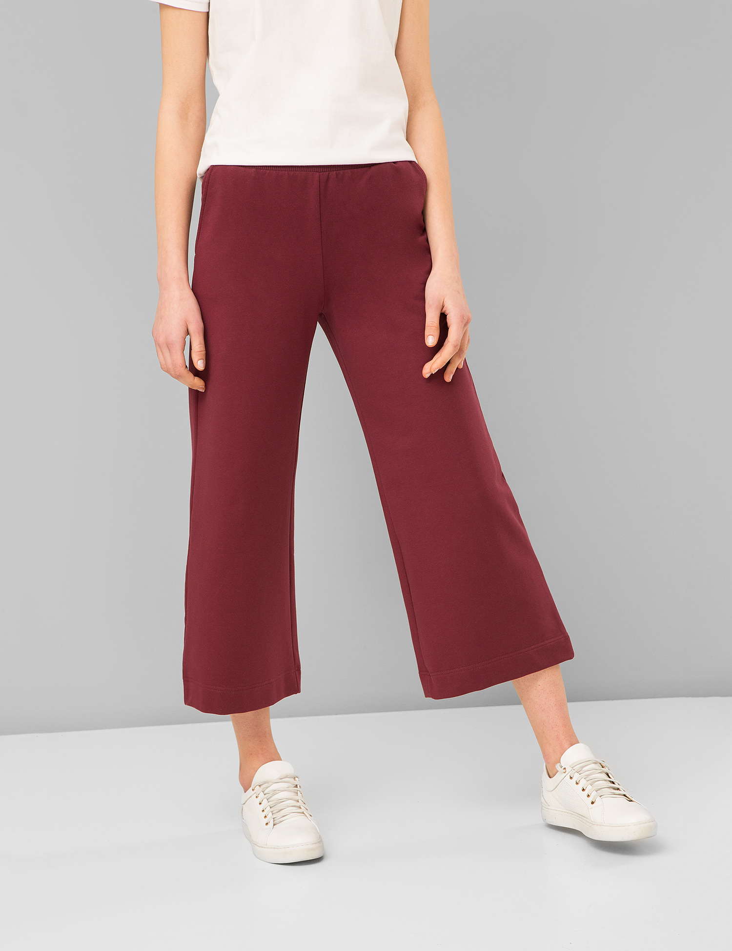 Картинка Жіночі бордові кюлоти