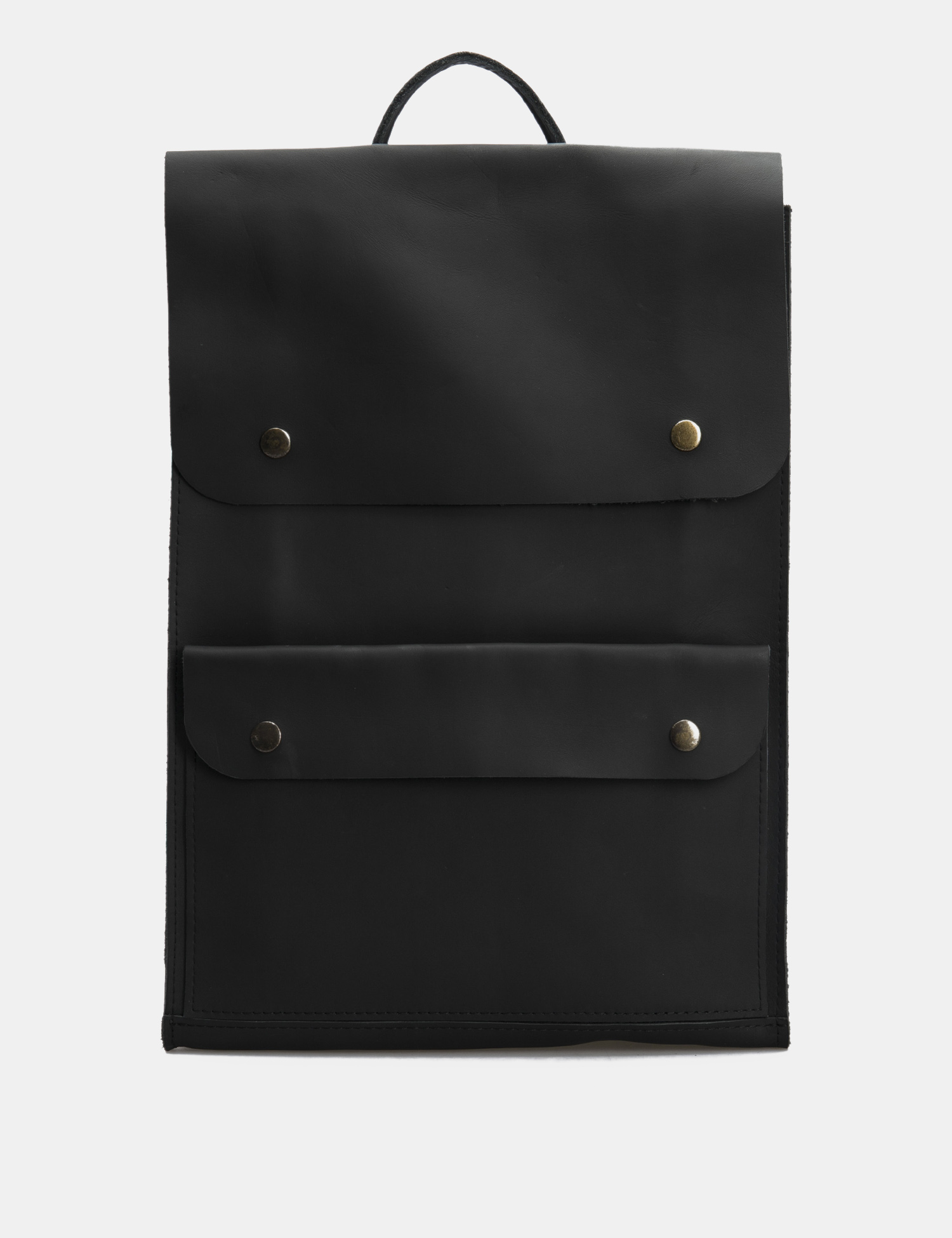 Картинка Жіночий чорний шкіряний рюкзак