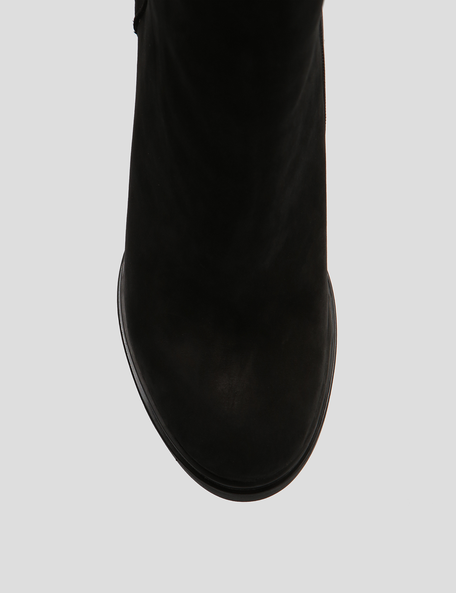 Картинка Жіночі чорні шкіряні ботильйони