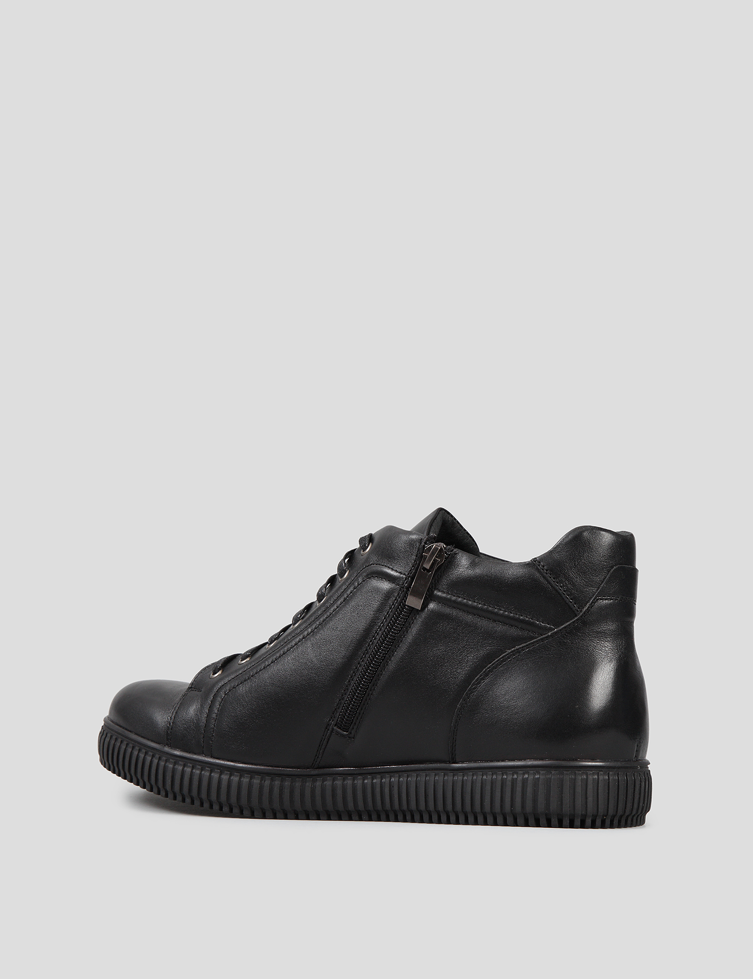 Картинка Чоловічі чорні шкіряні черевики