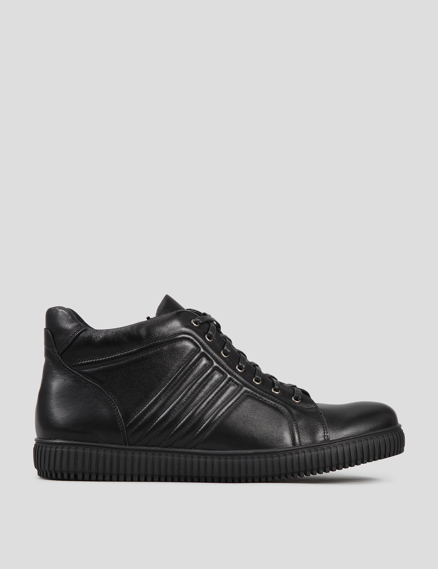 Картинка Чоловічі чорні шкіряні черевики