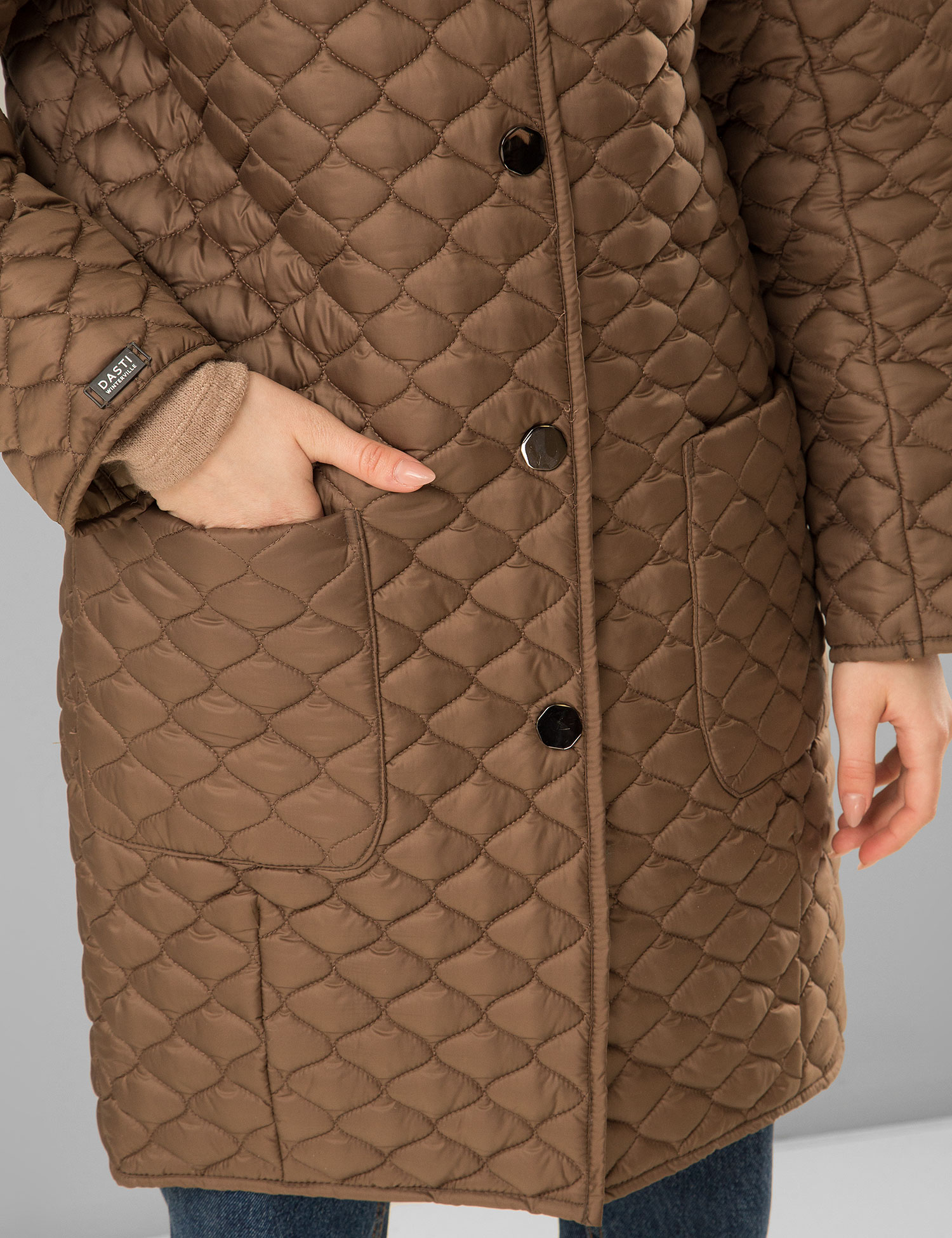 Картинка Жіноче коричневе пальто