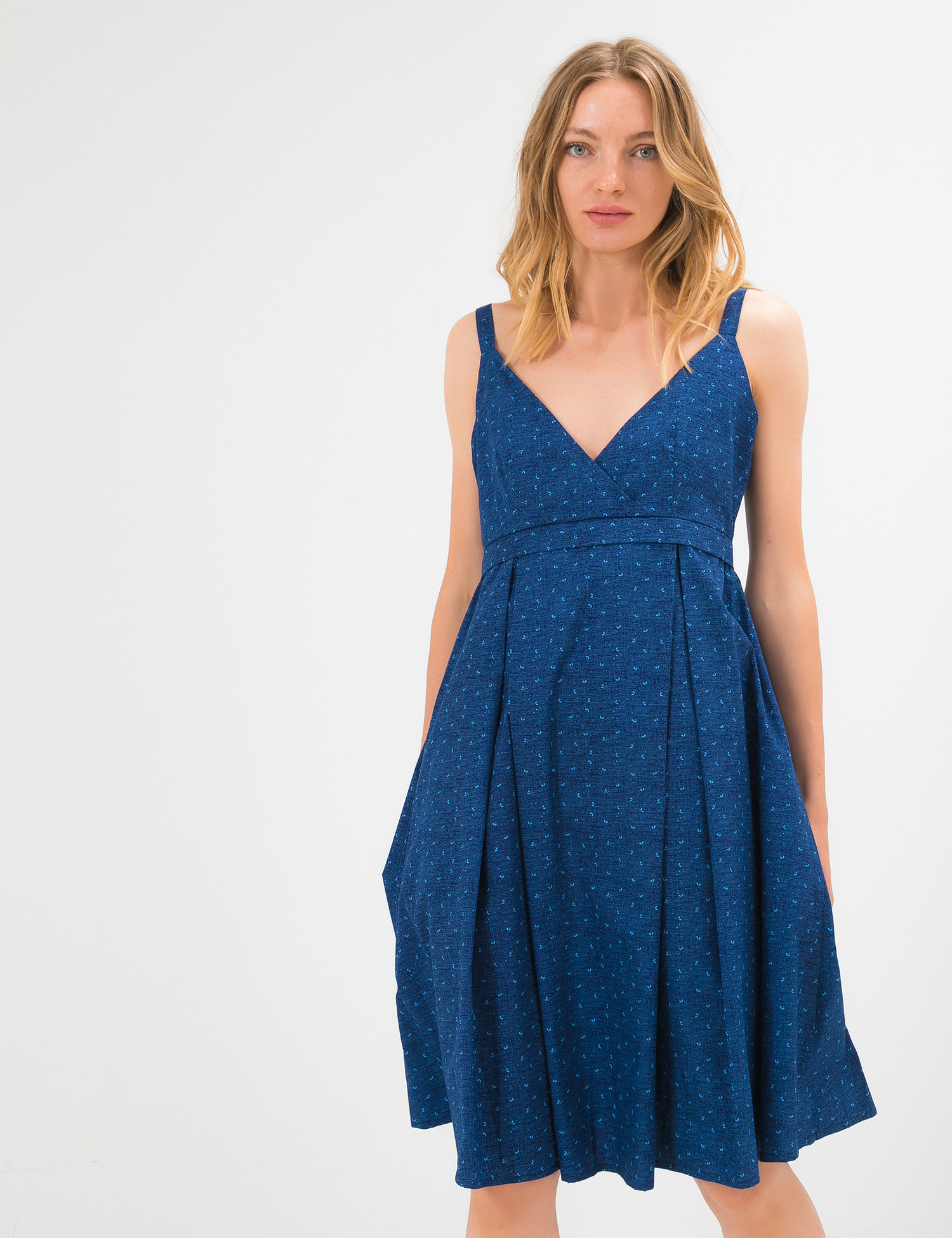 Картинка Синя бавовняна сукня