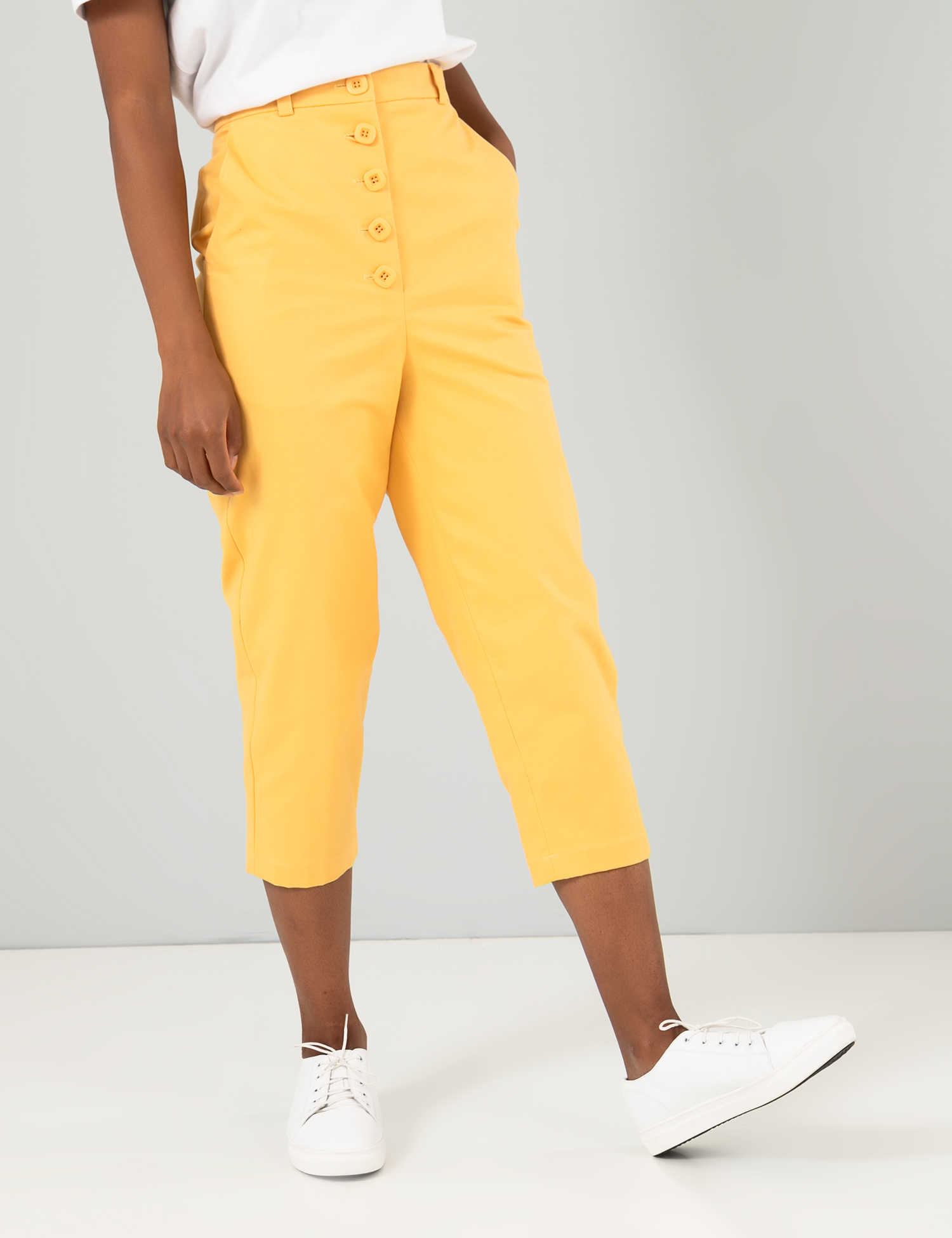 Картинка Жіночі жовті брюки