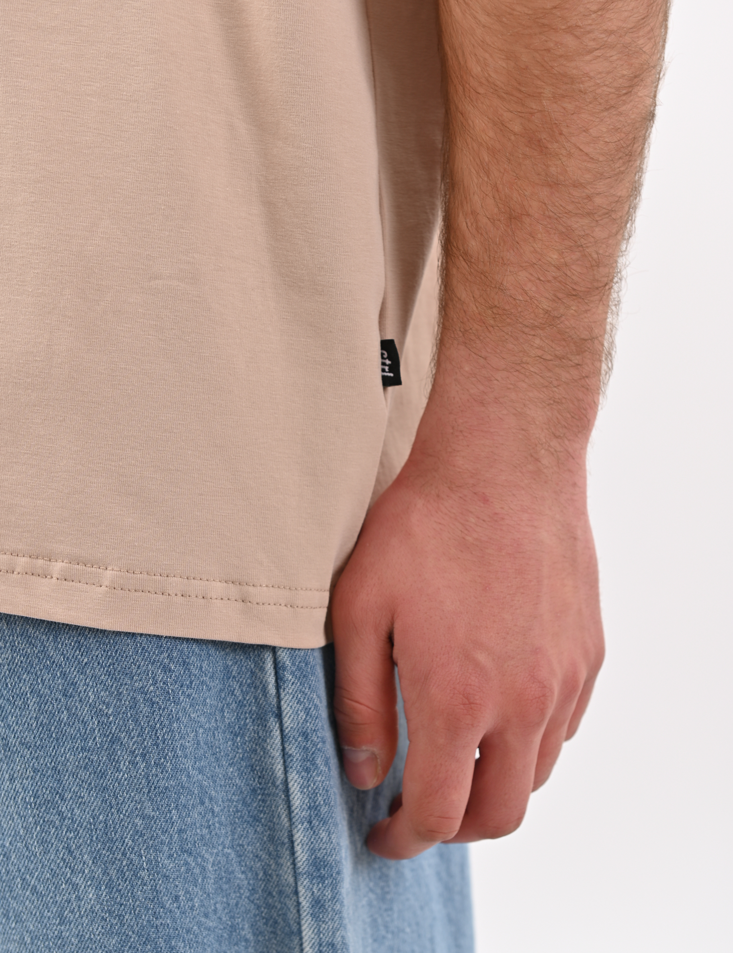 Картинка Оверсайз футболка світло-коричнева