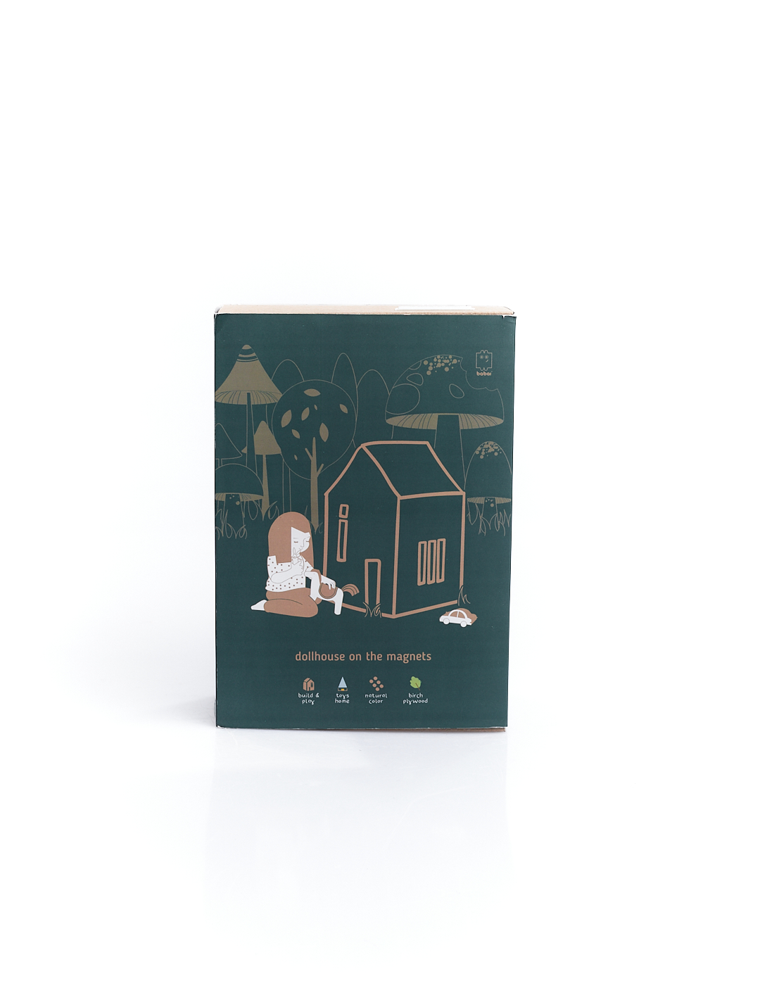Картинка Дерев'яний ляльковий будинок на магнітах