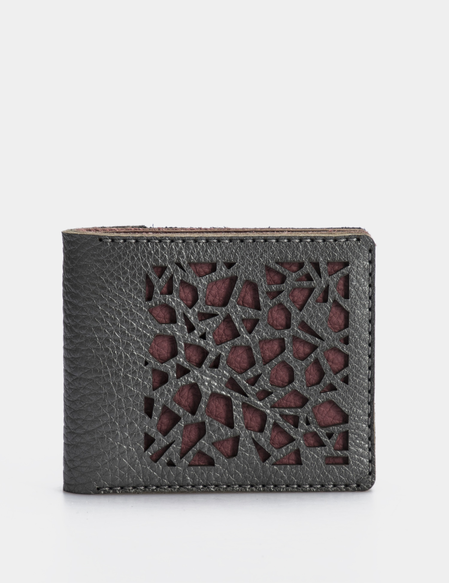 Image Сріблясто-рожевий шкіряний гаманець