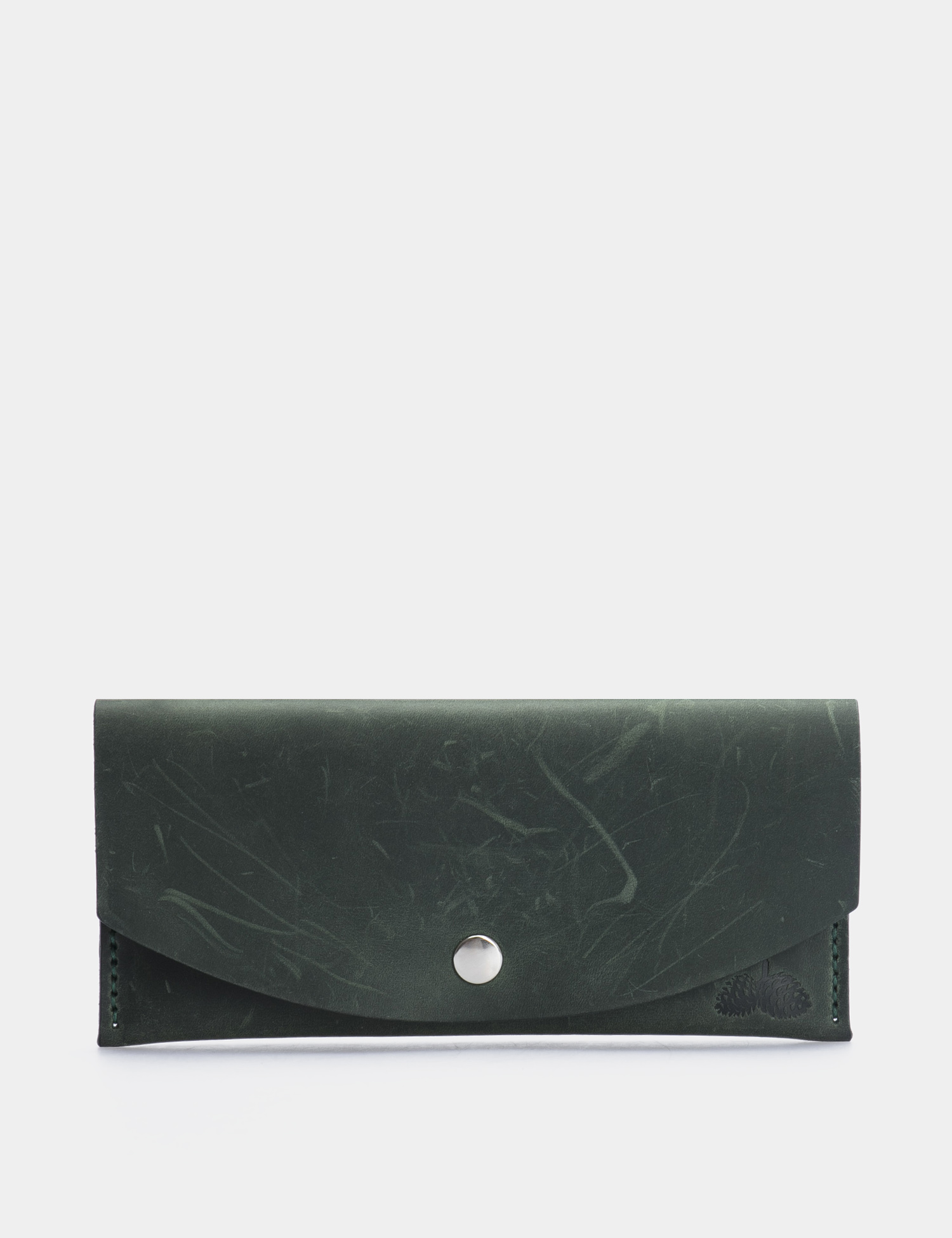 Картинка Жіночий зелений шкіряний гаманець