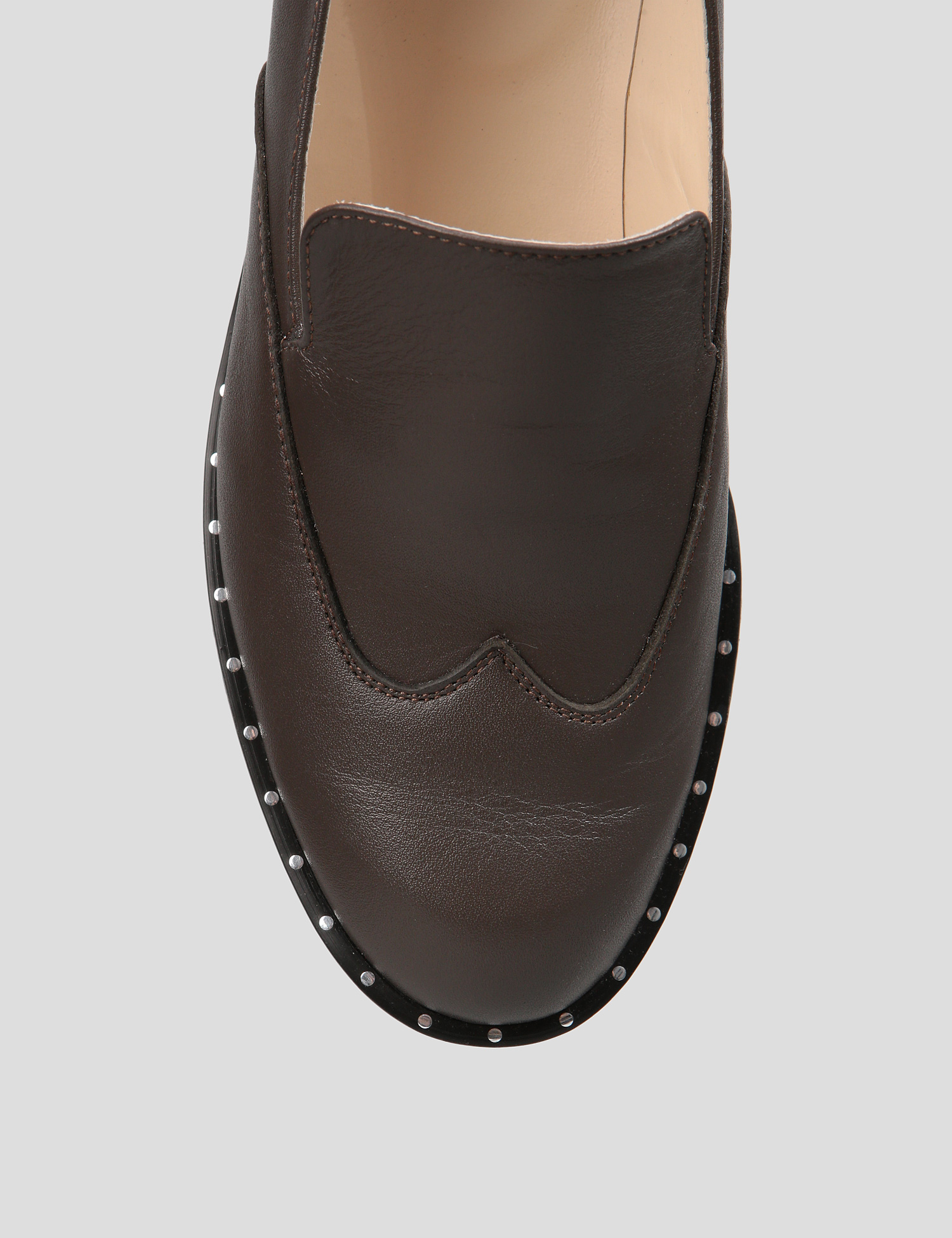 Картинка Жіночі коричневі шкіряні туфлі