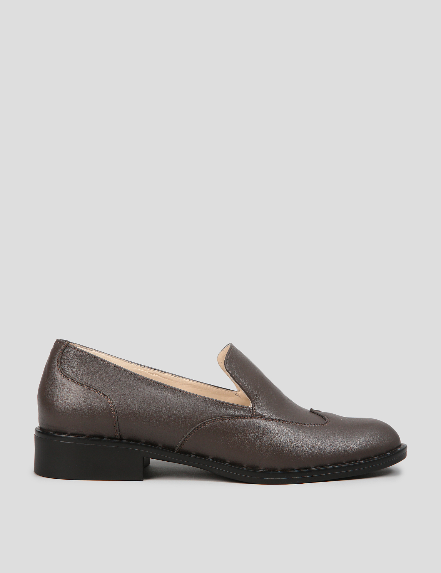 Картинка Жіночі коричневі шкіряні туфлі