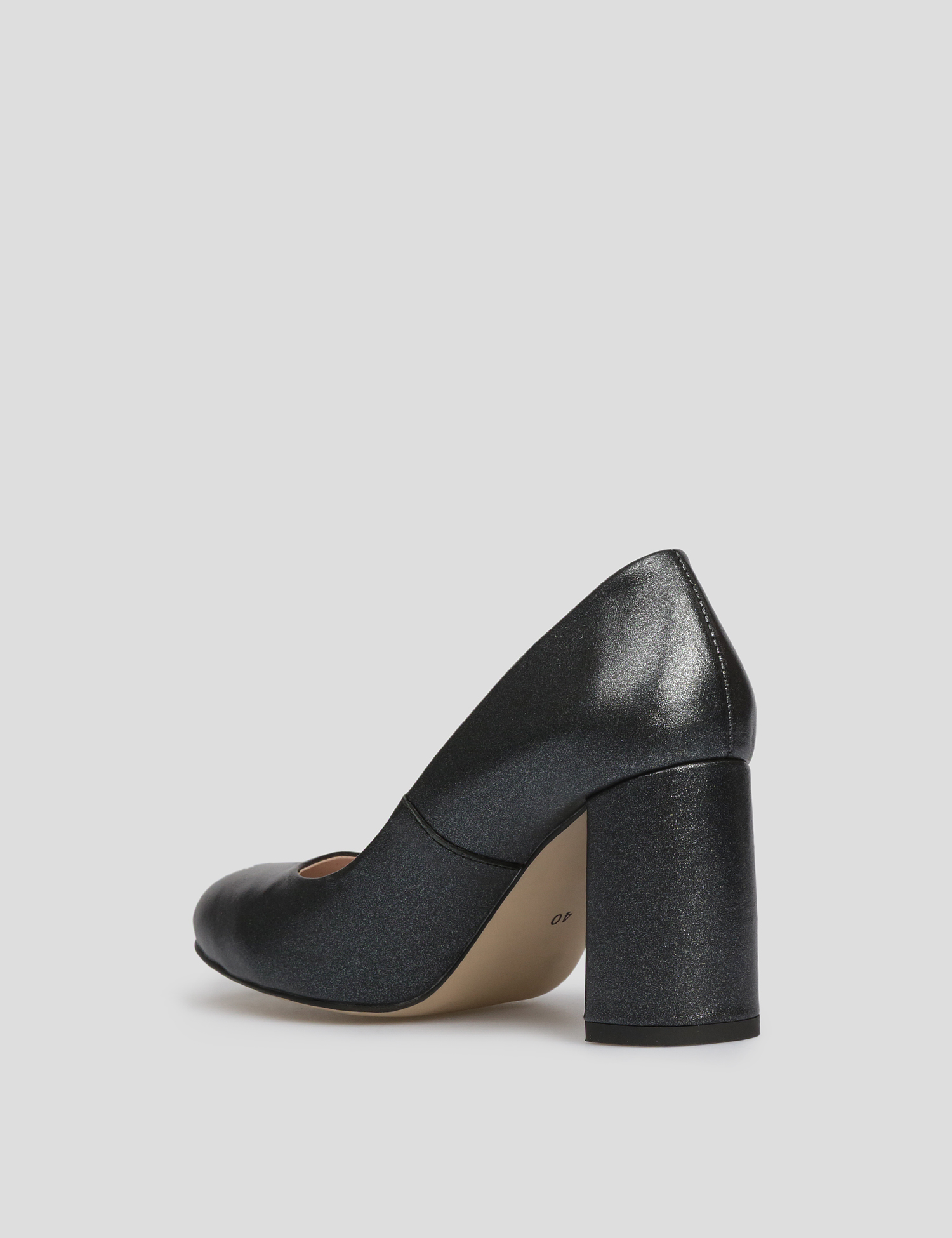 Картинка Жіночі чорні шкіряні туфлі