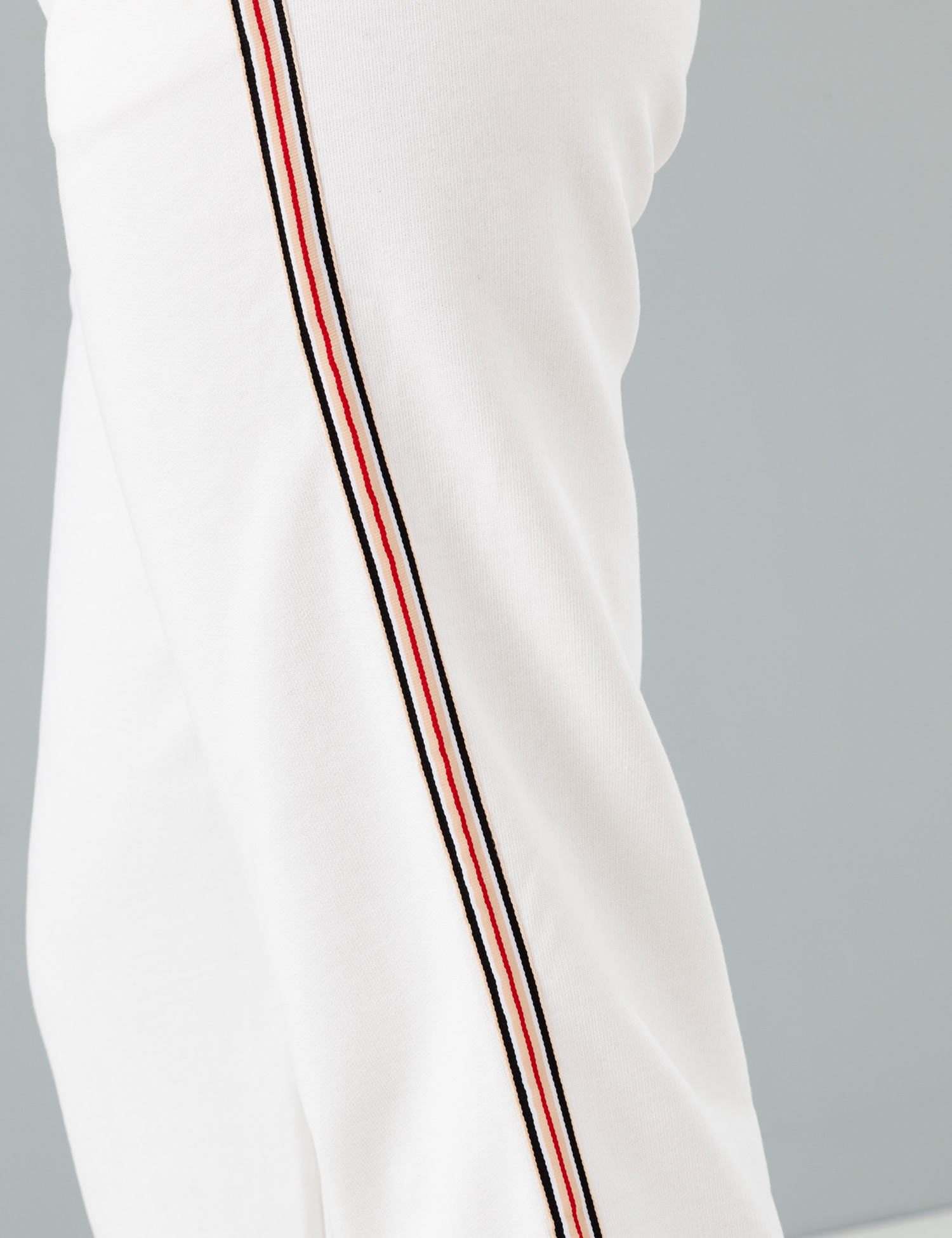 Картинка Жіночі білі штани з лампасами