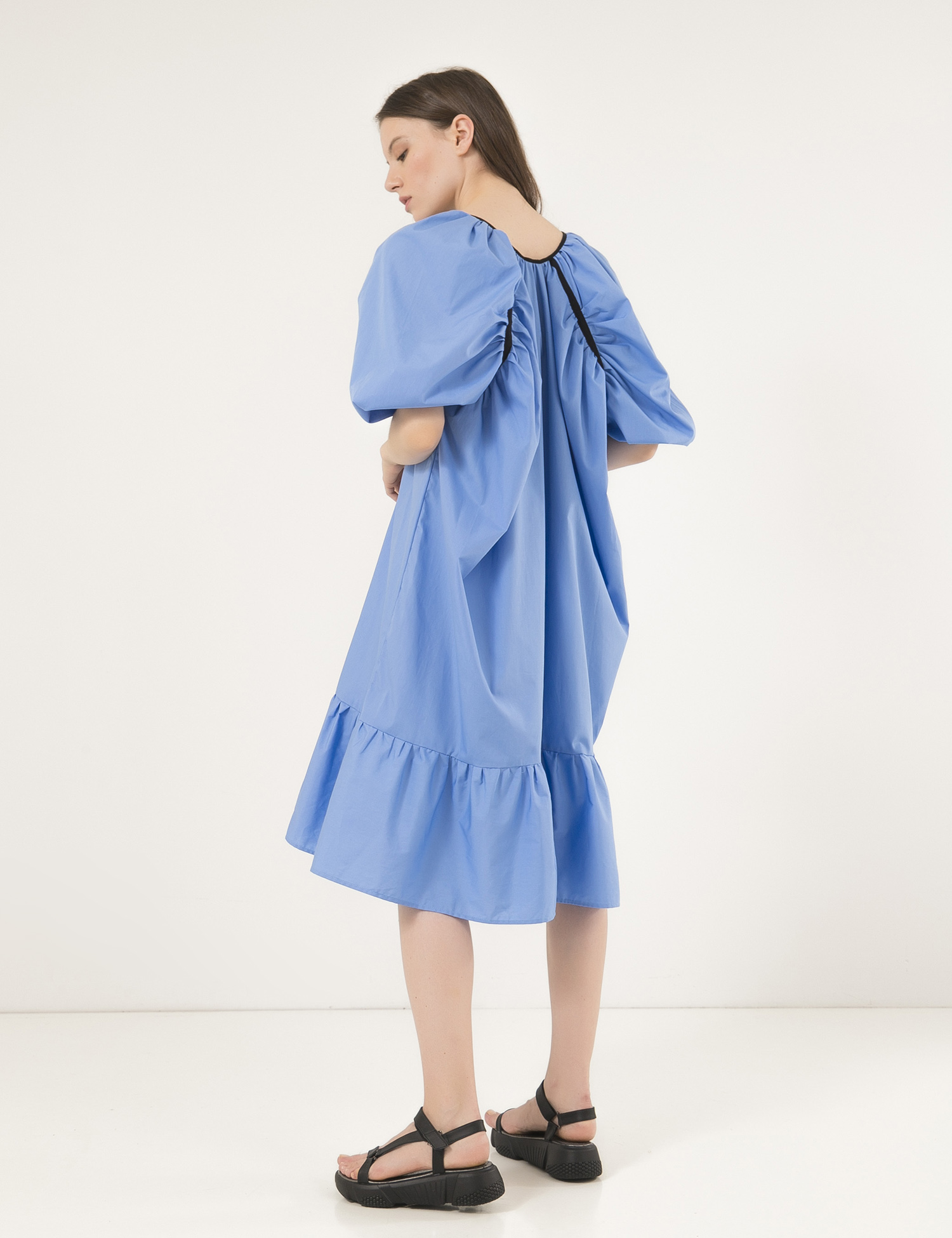 Картинка Блакитна сукня А-силуету