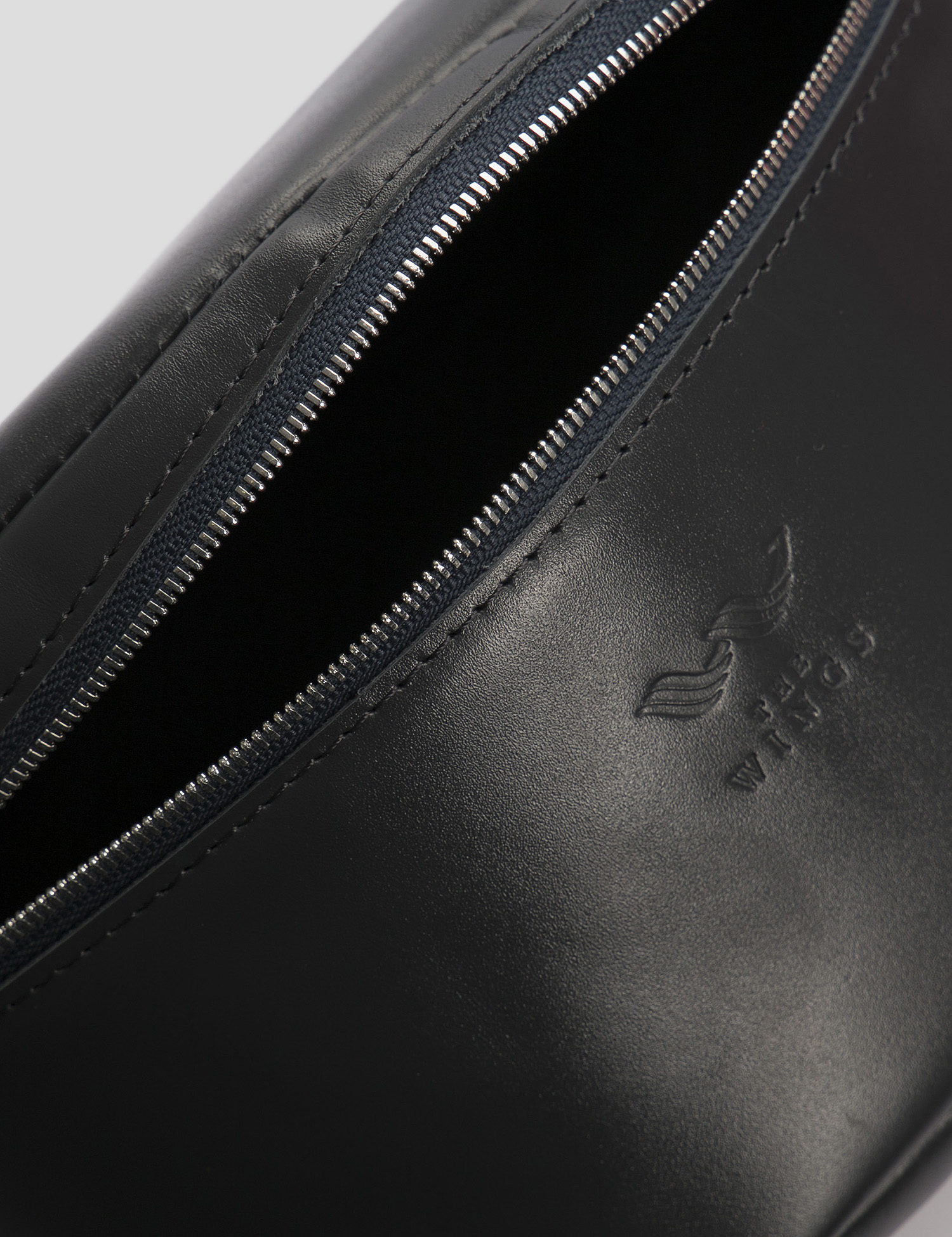 Картинка Синя шкіряна поясна сумка