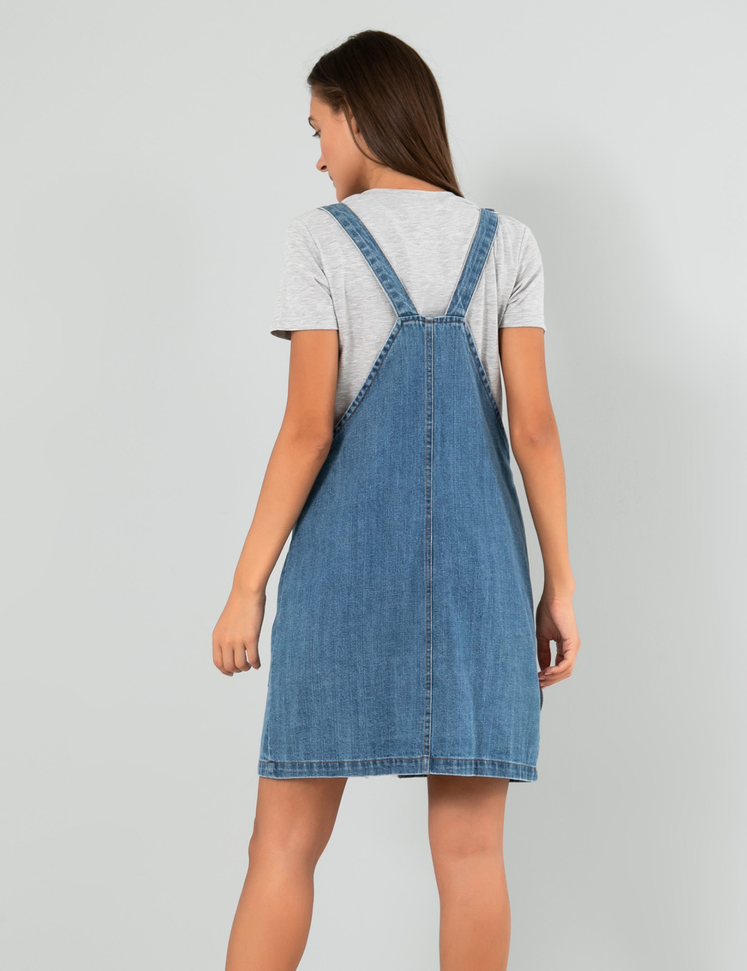 Картинка Блакитний джинсовий сарафан