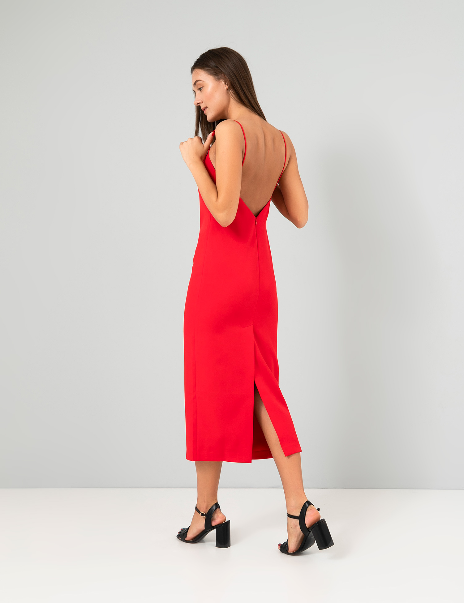 Картинка Жіноча червона сукня