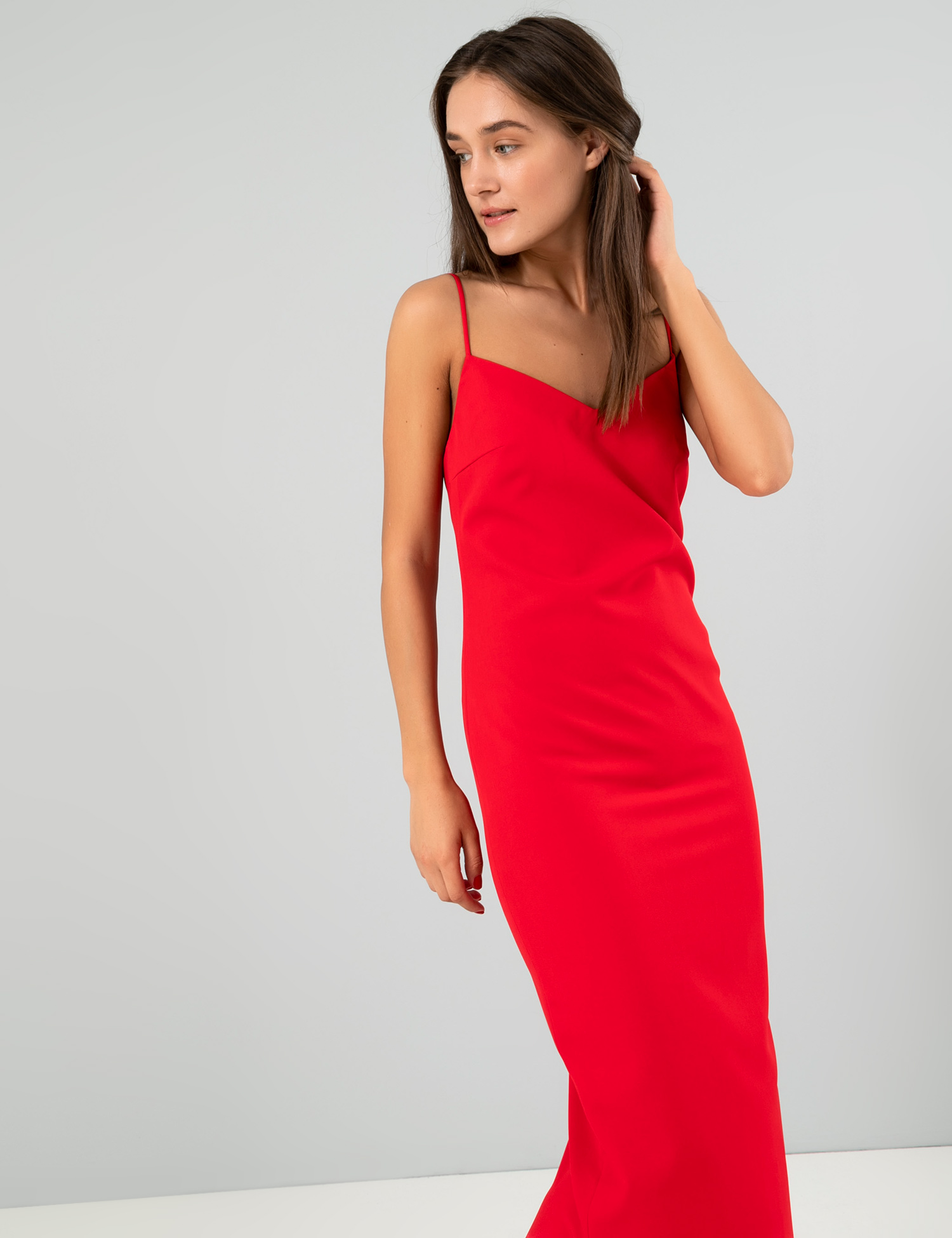 Картинка Жіноча червона сукня