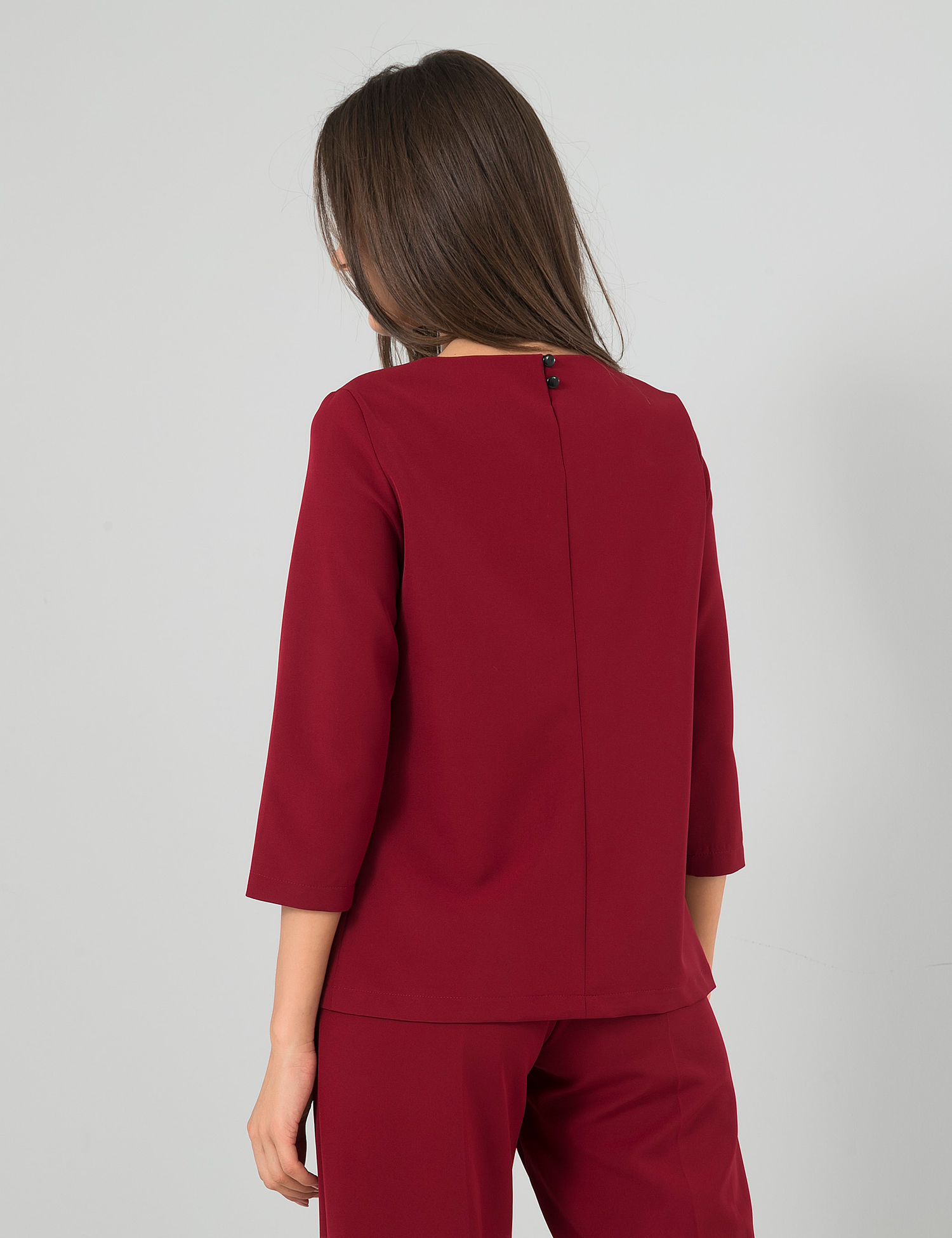 Картинка Жіноча бордова блуза