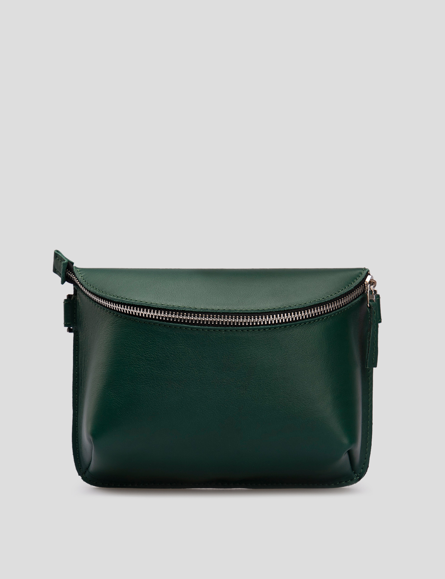 Картинка Жіноча зелена шкіряна поясна сумка