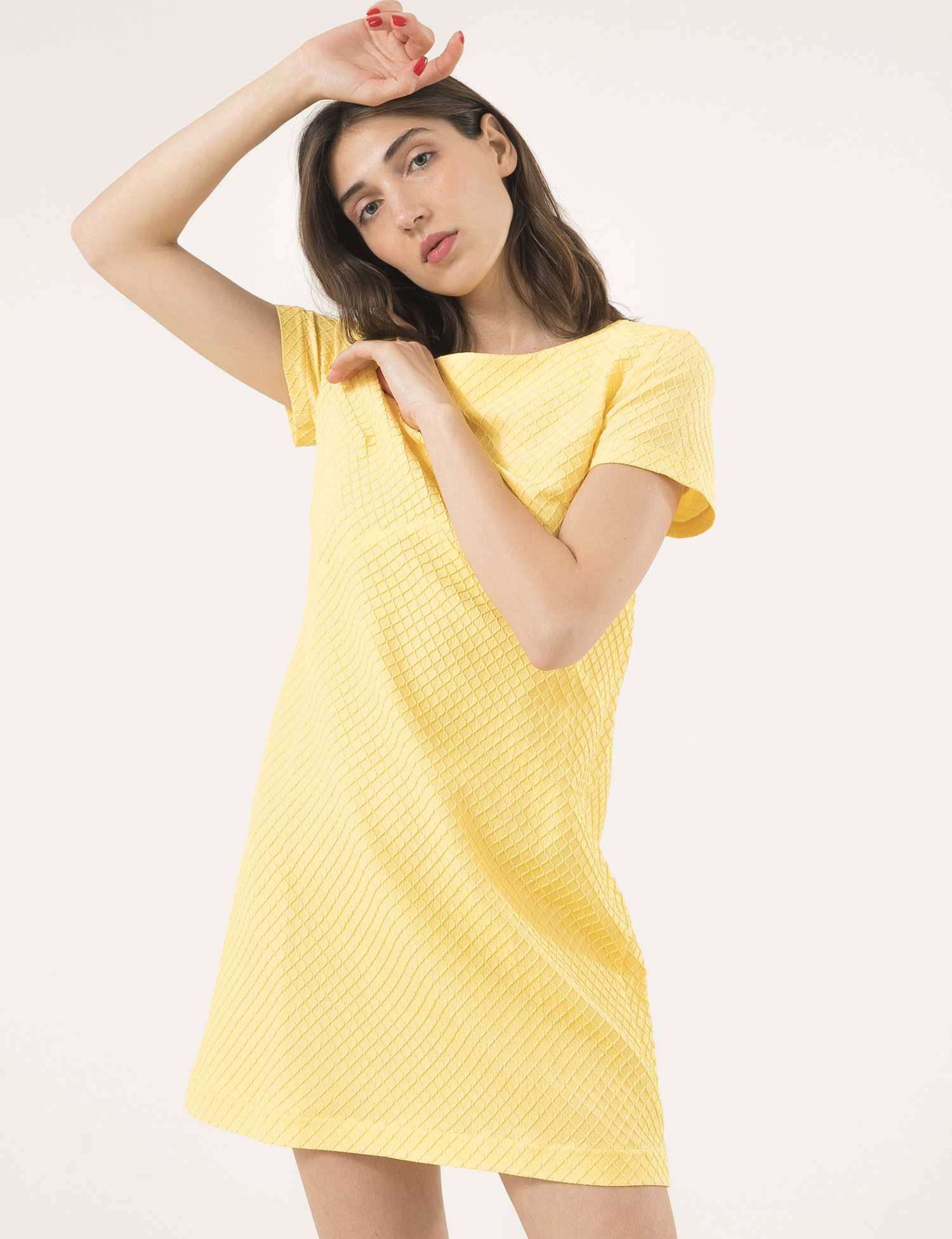 Картинка Жовта сукня А-силуету
