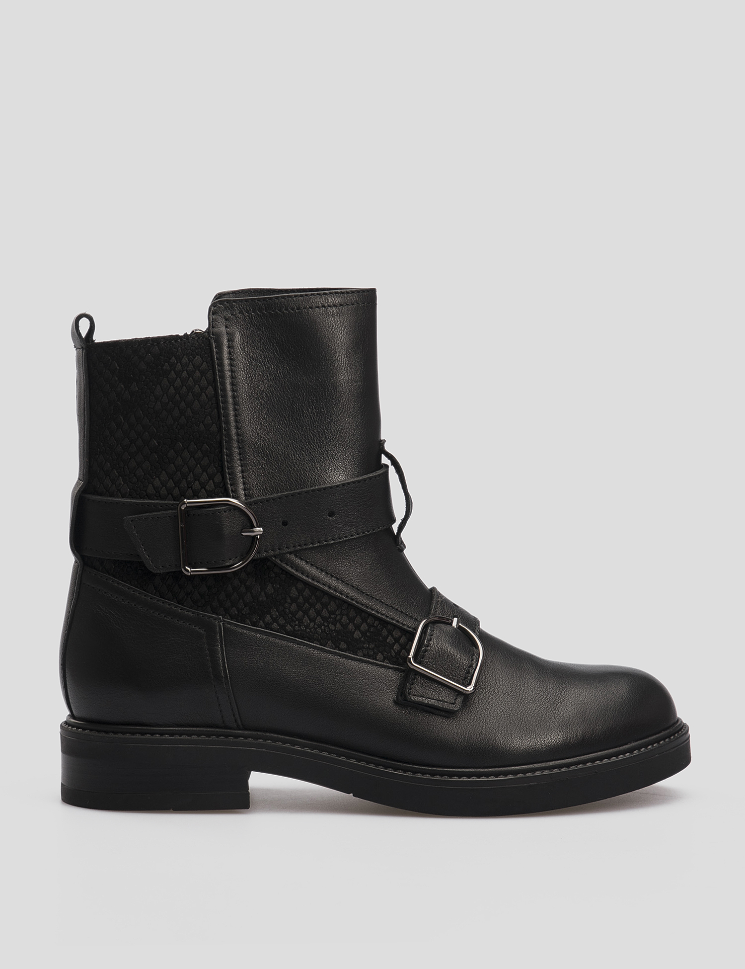 Картинка Жіночі чорні шкіряні черевики