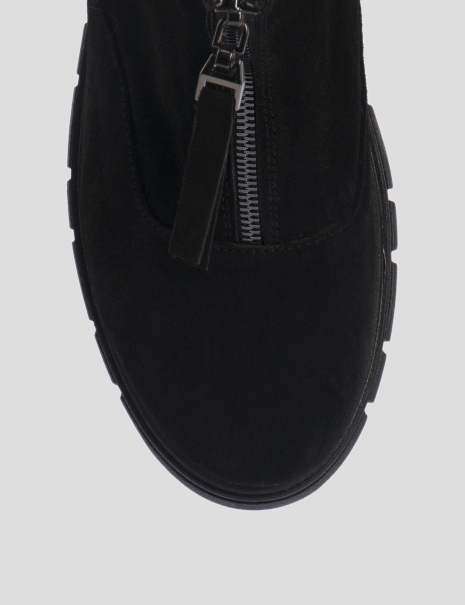 Картинка Жіночі чорні замшеві черевики