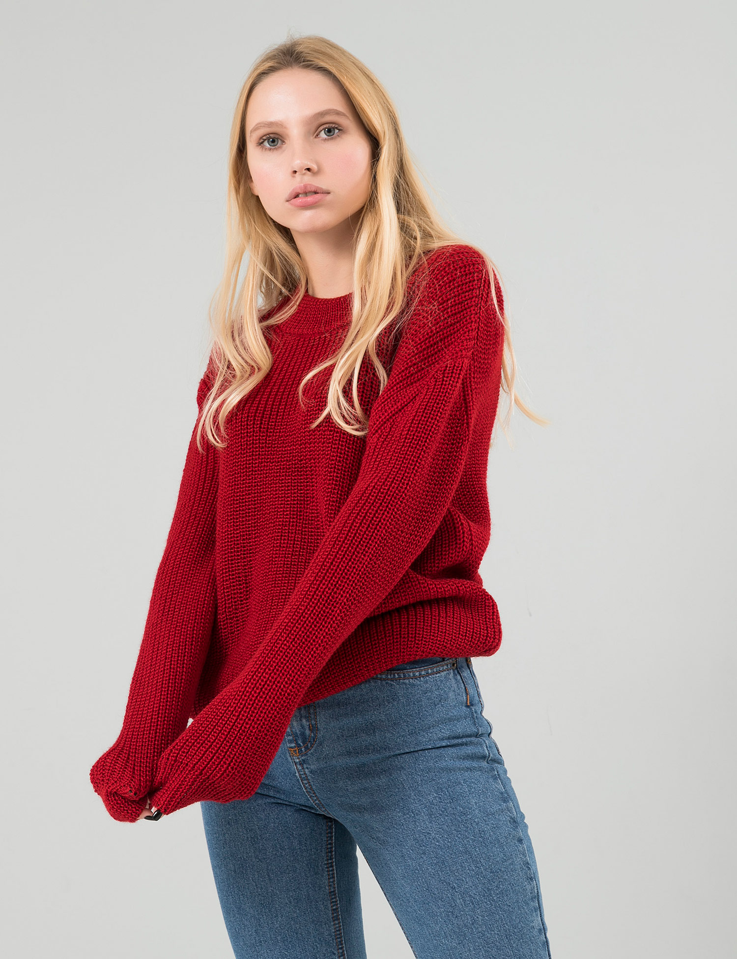 Картинка Жіночий червоний светр