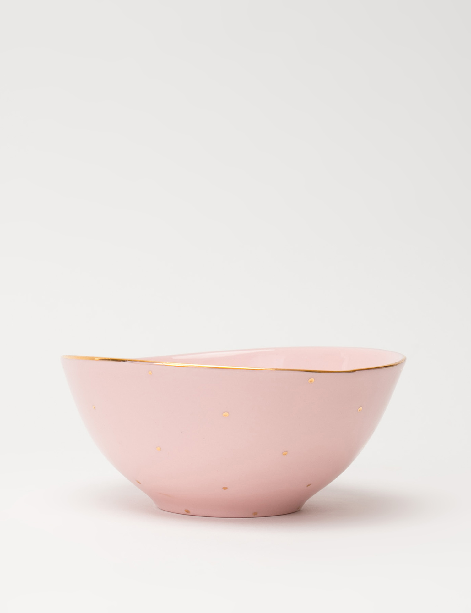 Картинка Рожева керамічна тарілка 16 см
