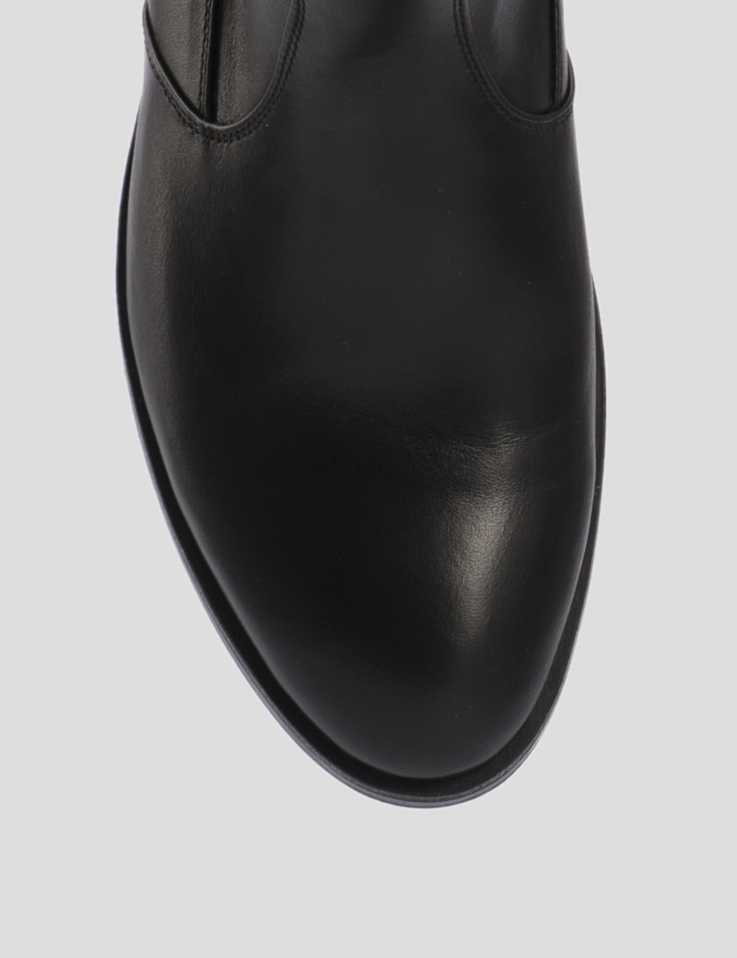 Картинка Жіночі чорні шкіряні чоботи