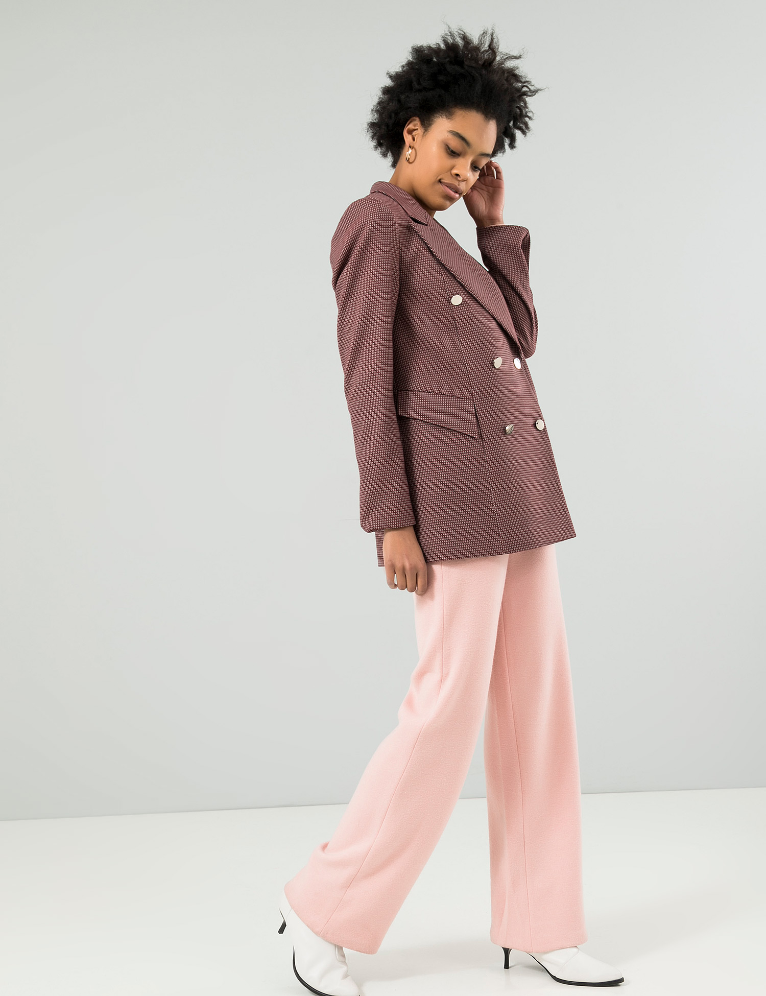 Картинка Жіночий бордовий лонгслів