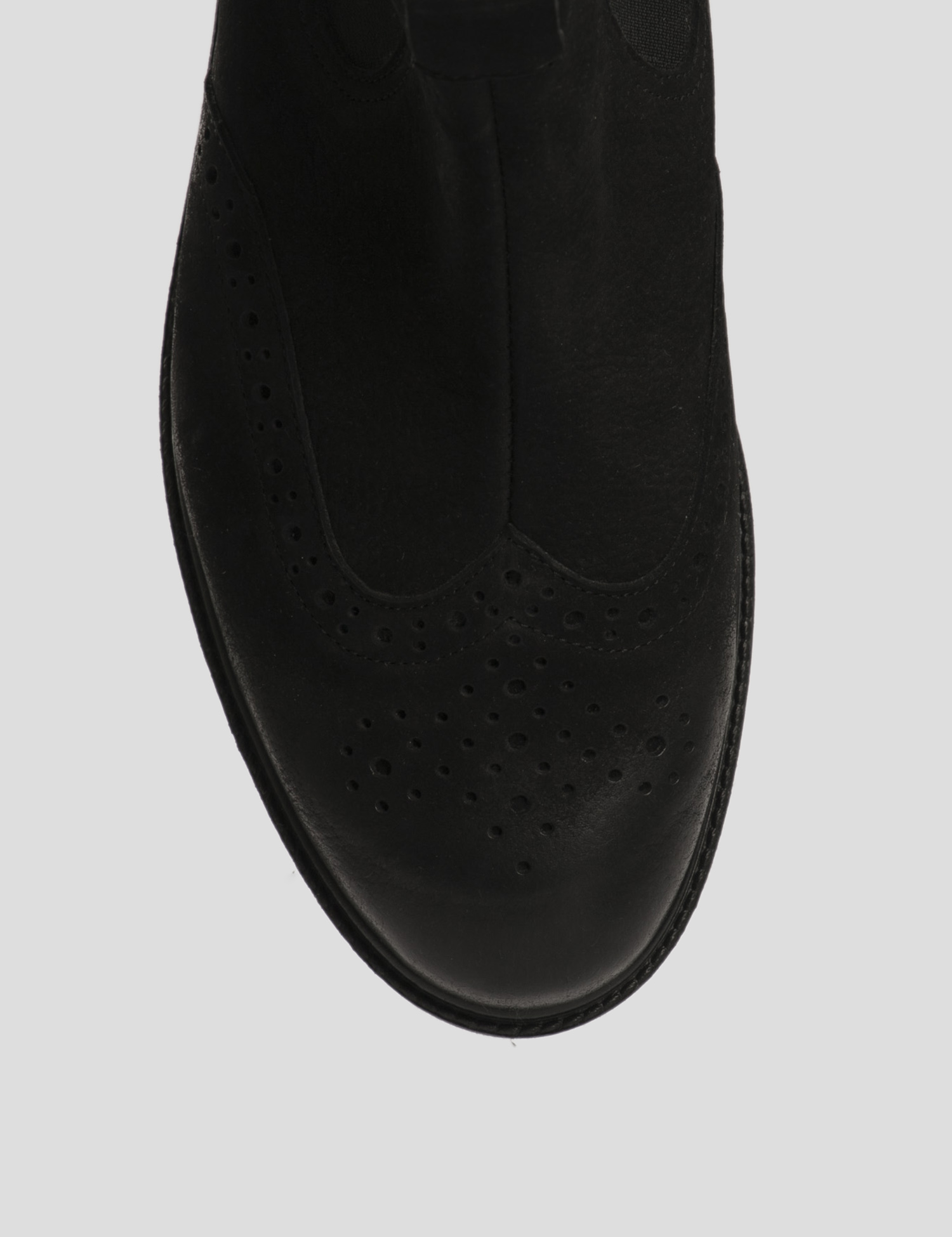 Картинка Чоловічі чорні нубукові черевики