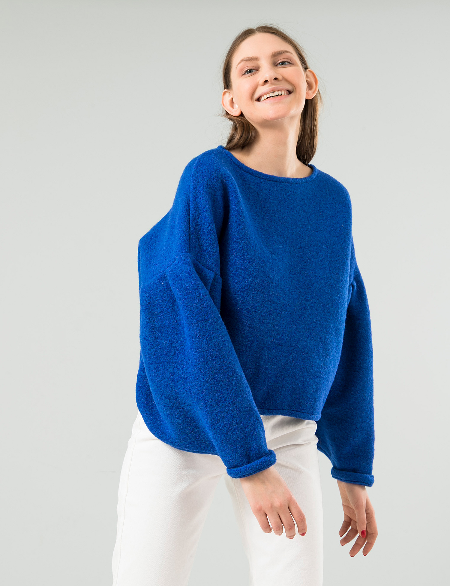 Картинка Жіночий синій светр