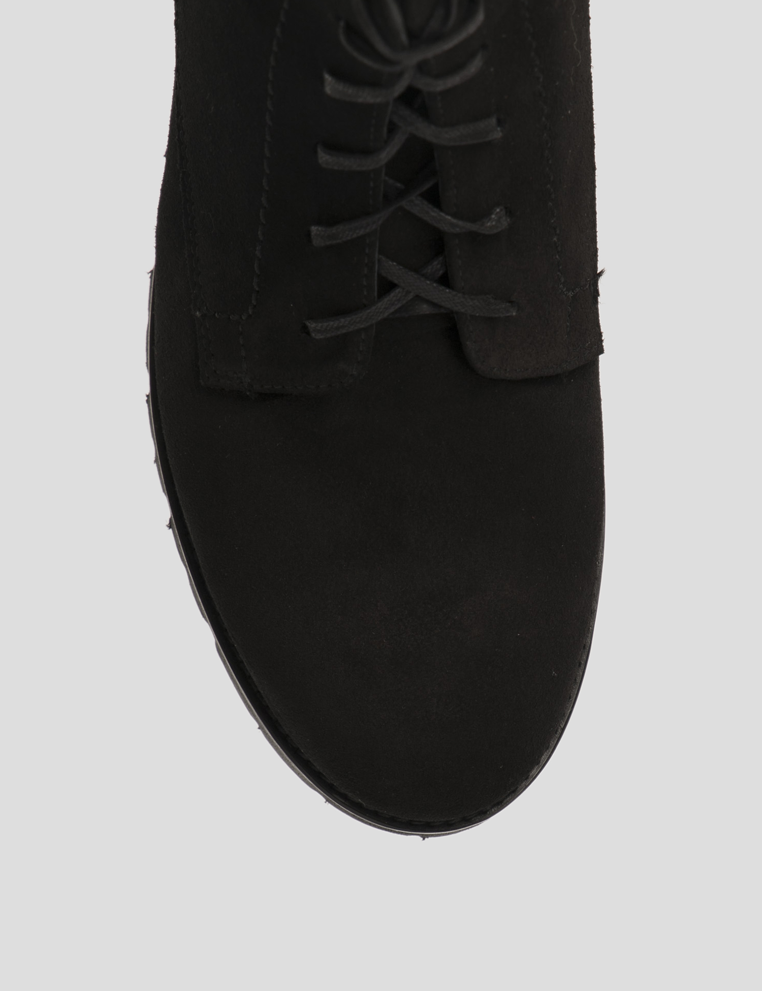 Картинка Жіночі чорні замшеві черевики